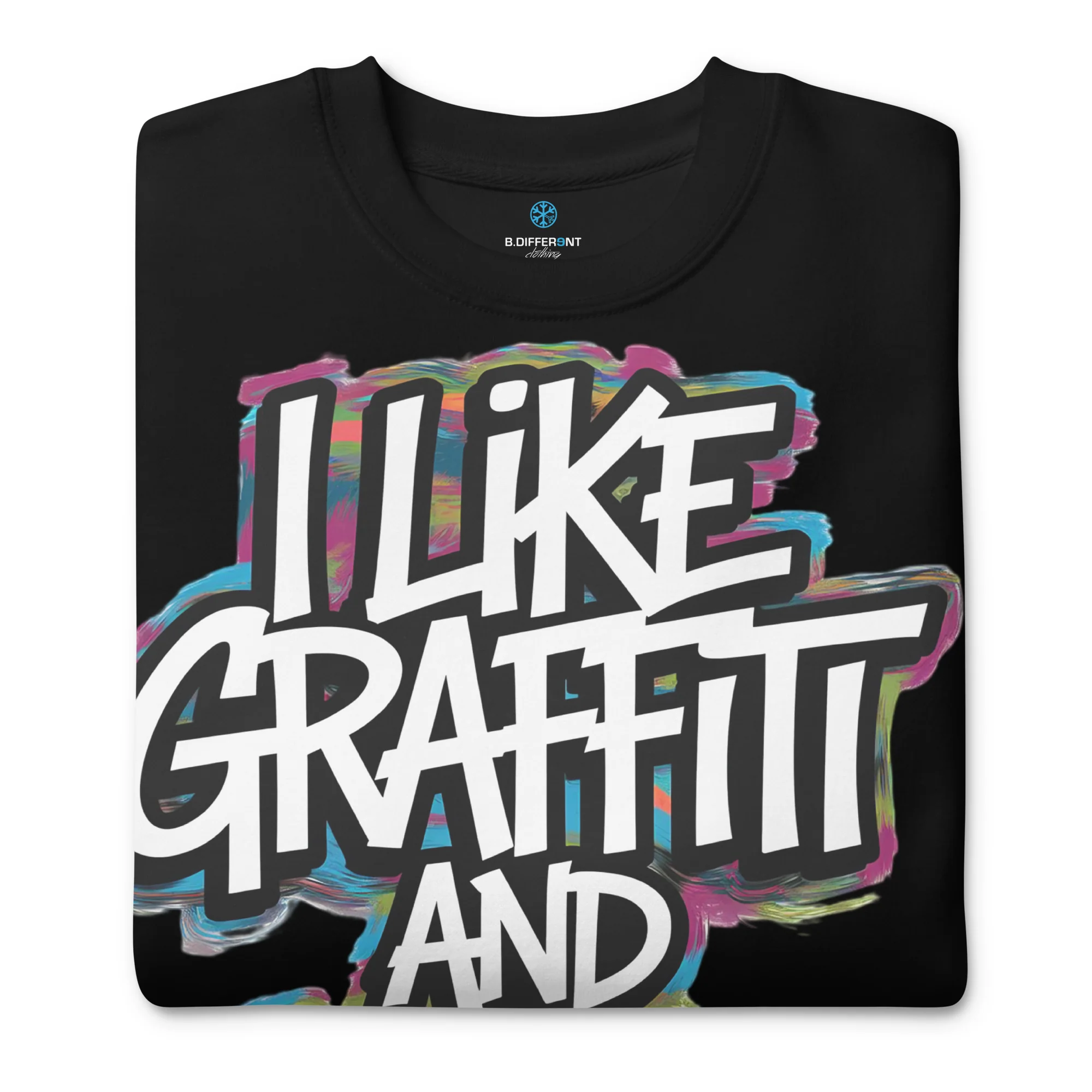 I Like Graffiti and Maybe 2 People Sweatshirt - Image 3