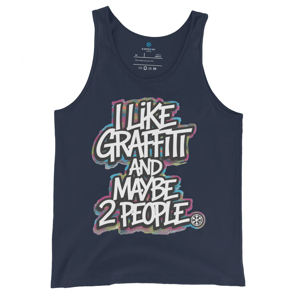 I Like Graffiti and Maybe 2 People Tank Top - Image 3