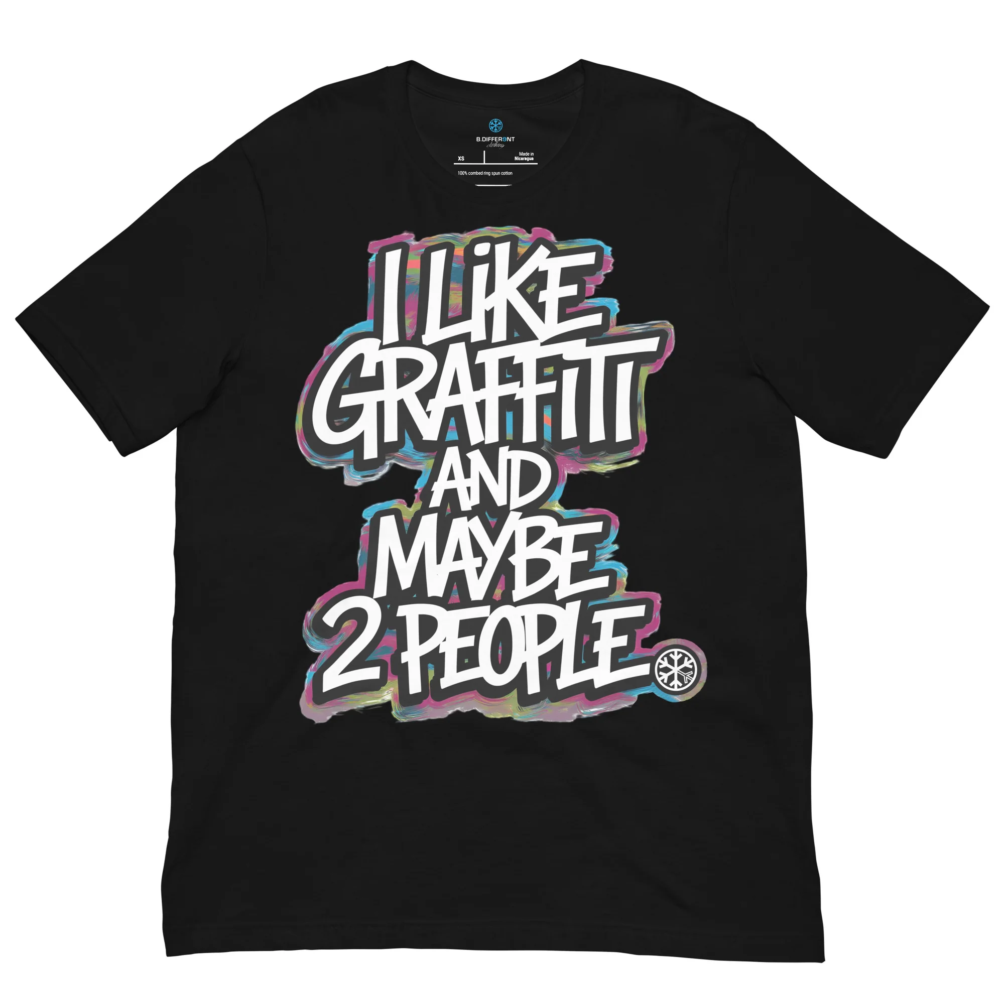 I Like Graffiti and Maybe 2 People Tee - Image 7