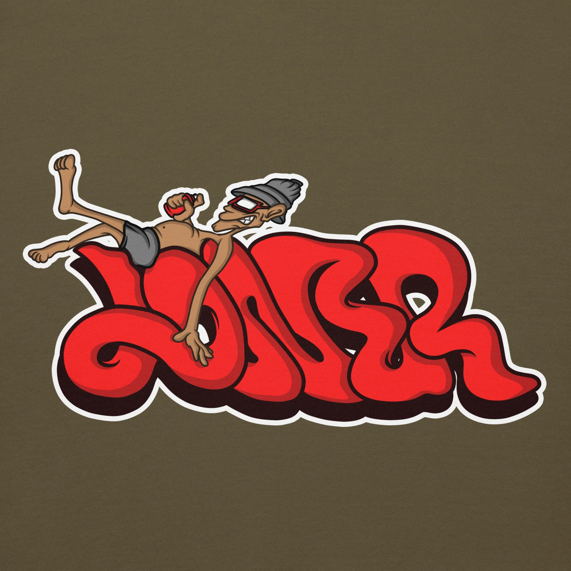 Loner Graffiti Piece Hoodie - Image 20