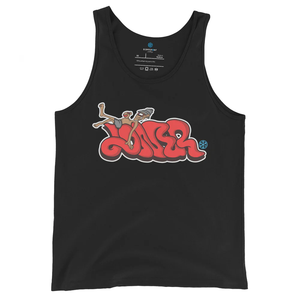 Loner Graffiti Piece Tank Top - Image 3
