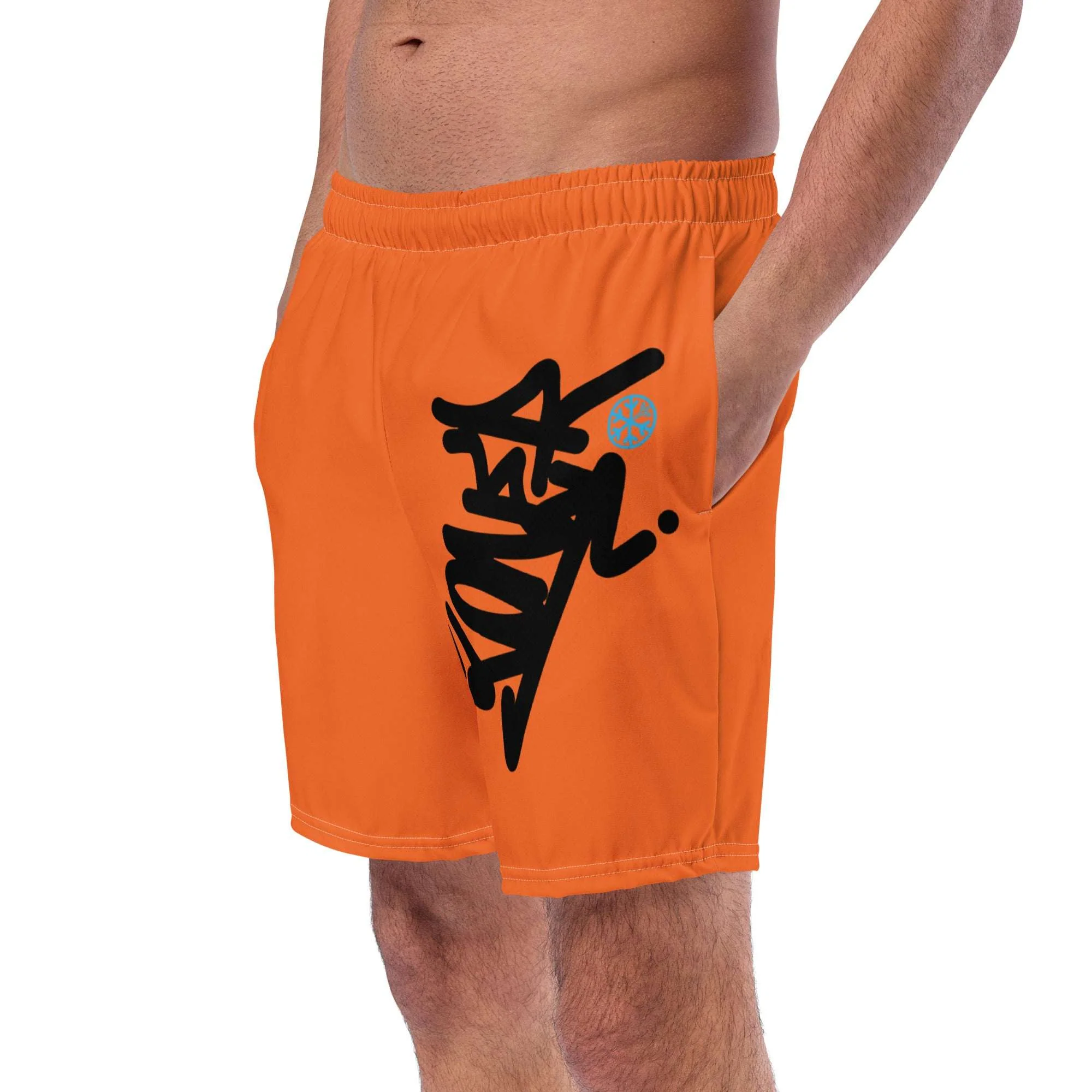 Loner Graffiti Tag Swim Shorts - Image 4