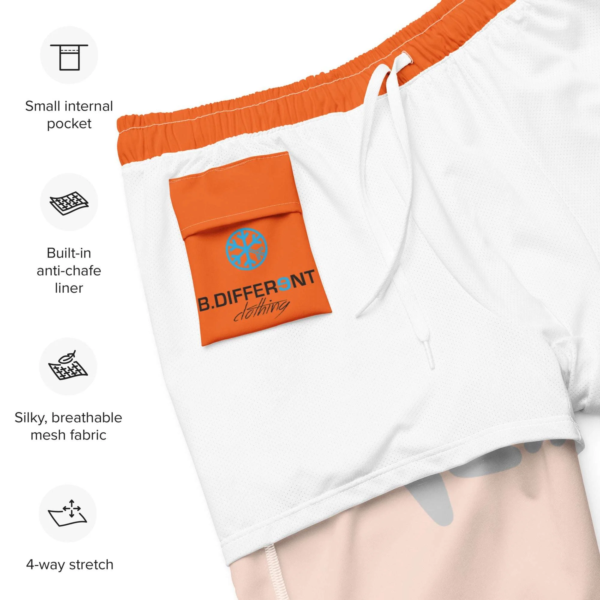 Loner Graffiti Tag Swim Shorts - Image 5
