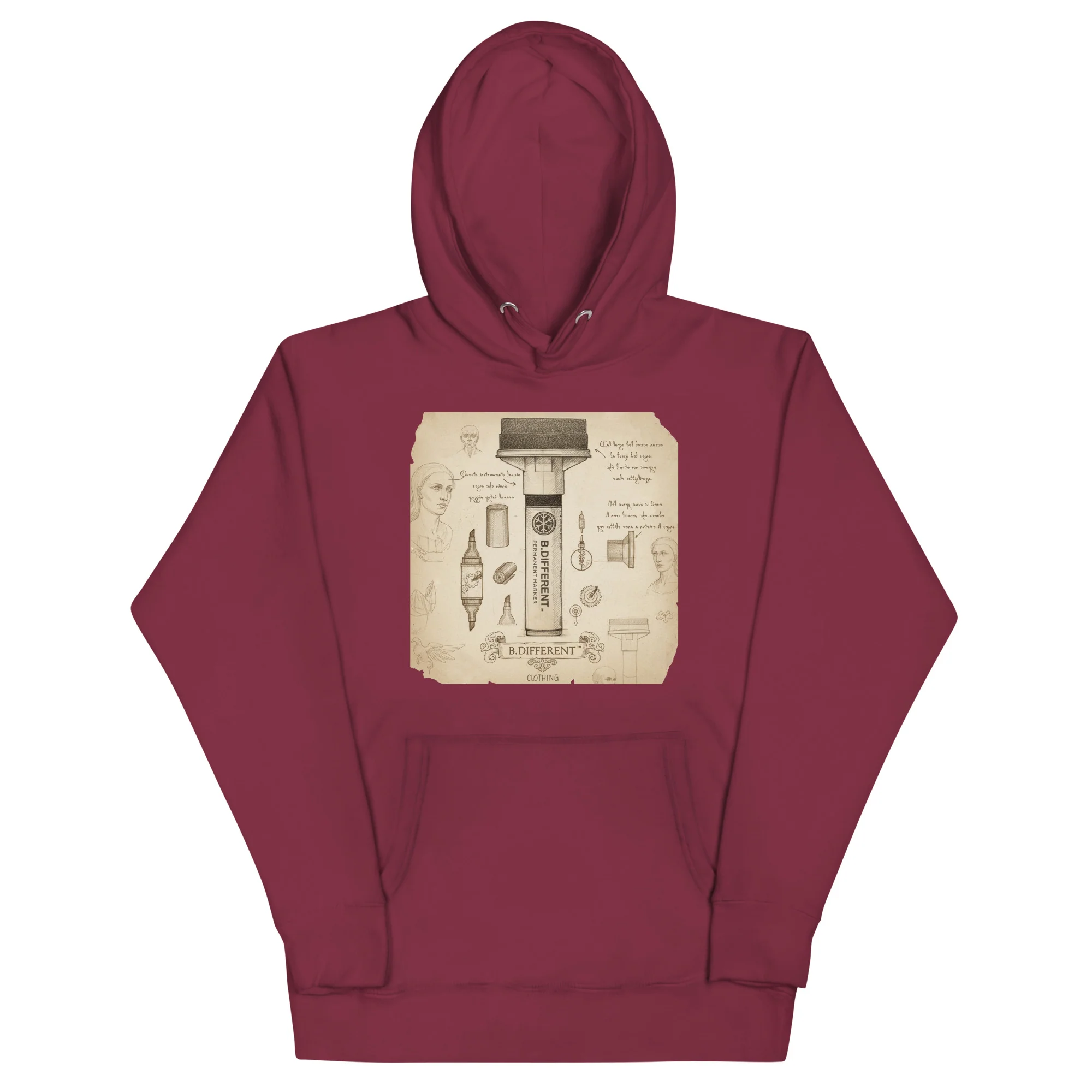 Marker Sketch Graffiti Hoodie - Image 13