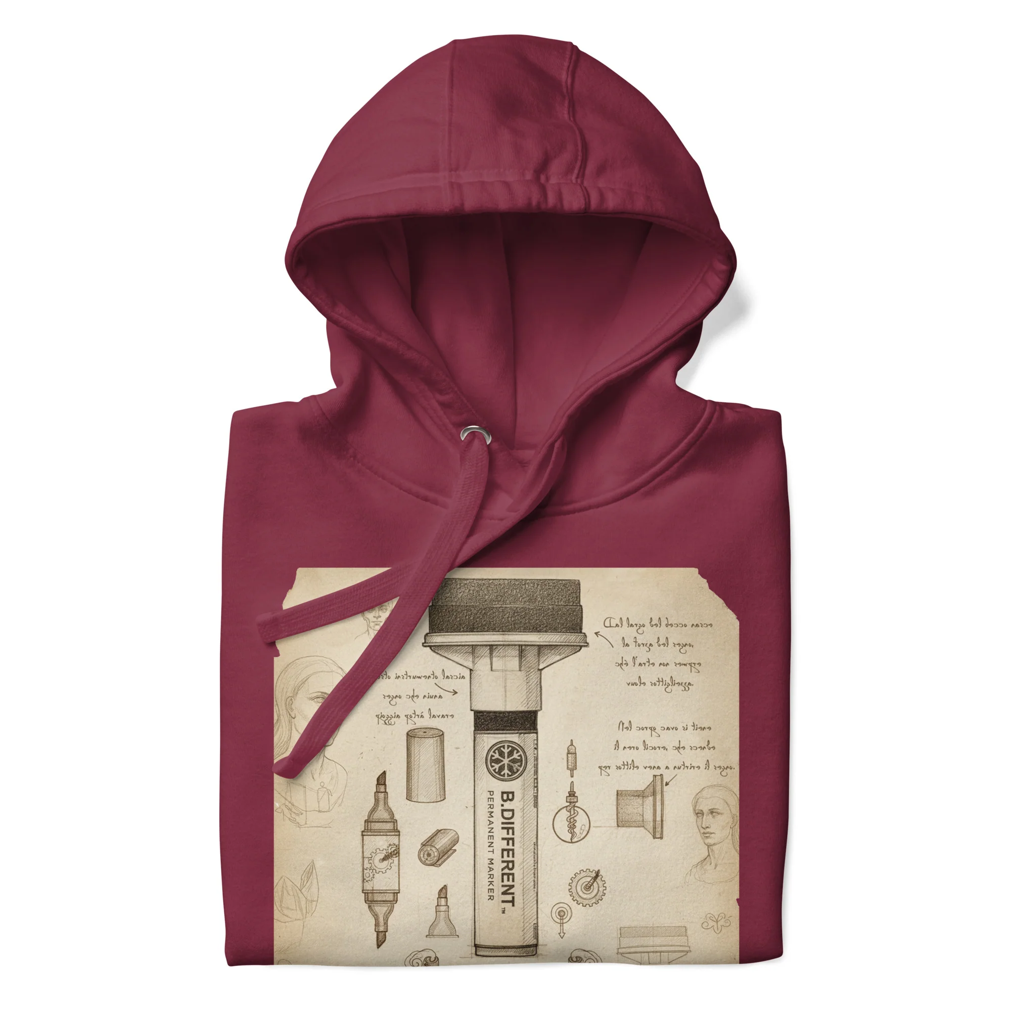 Marker Sketch Graffiti Hoodie - Image 15