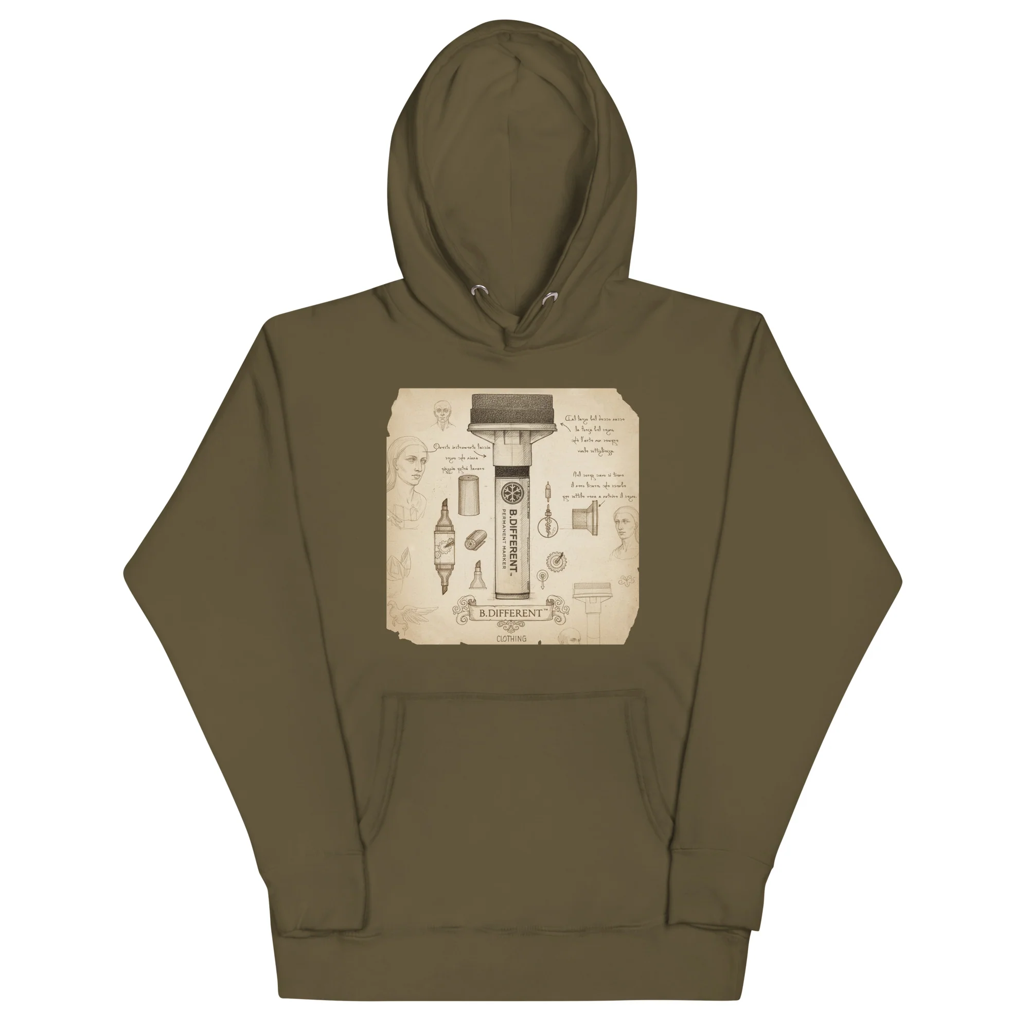 Marker Sketch Graffiti Hoodie - Image 25