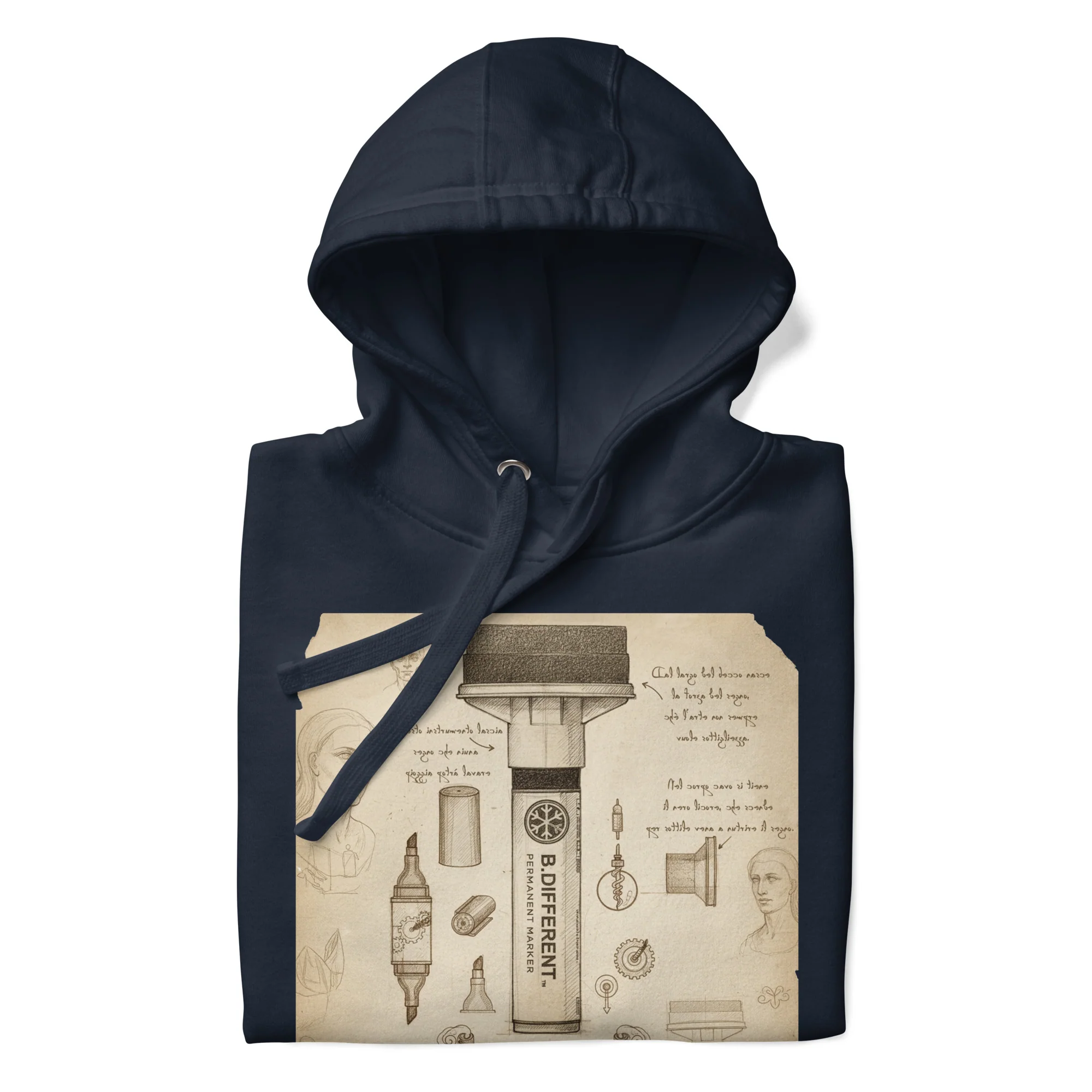 Marker Sketch Graffiti Hoodie - Image 3