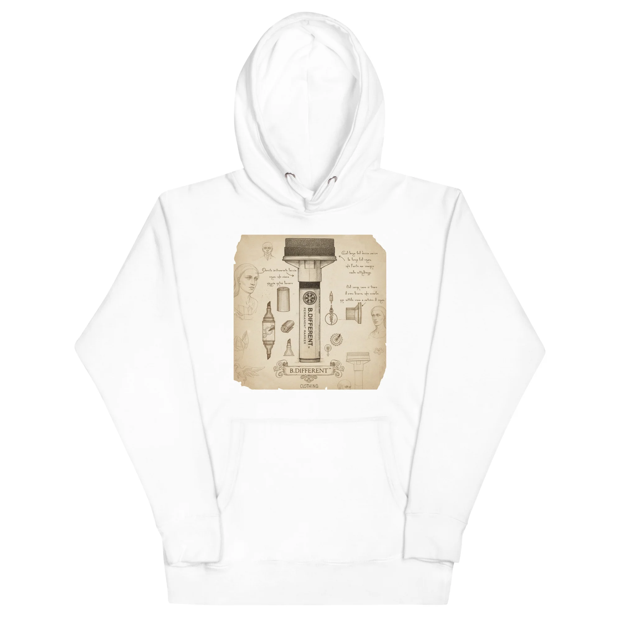 Marker Sketch Graffiti Hoodie - Image 37