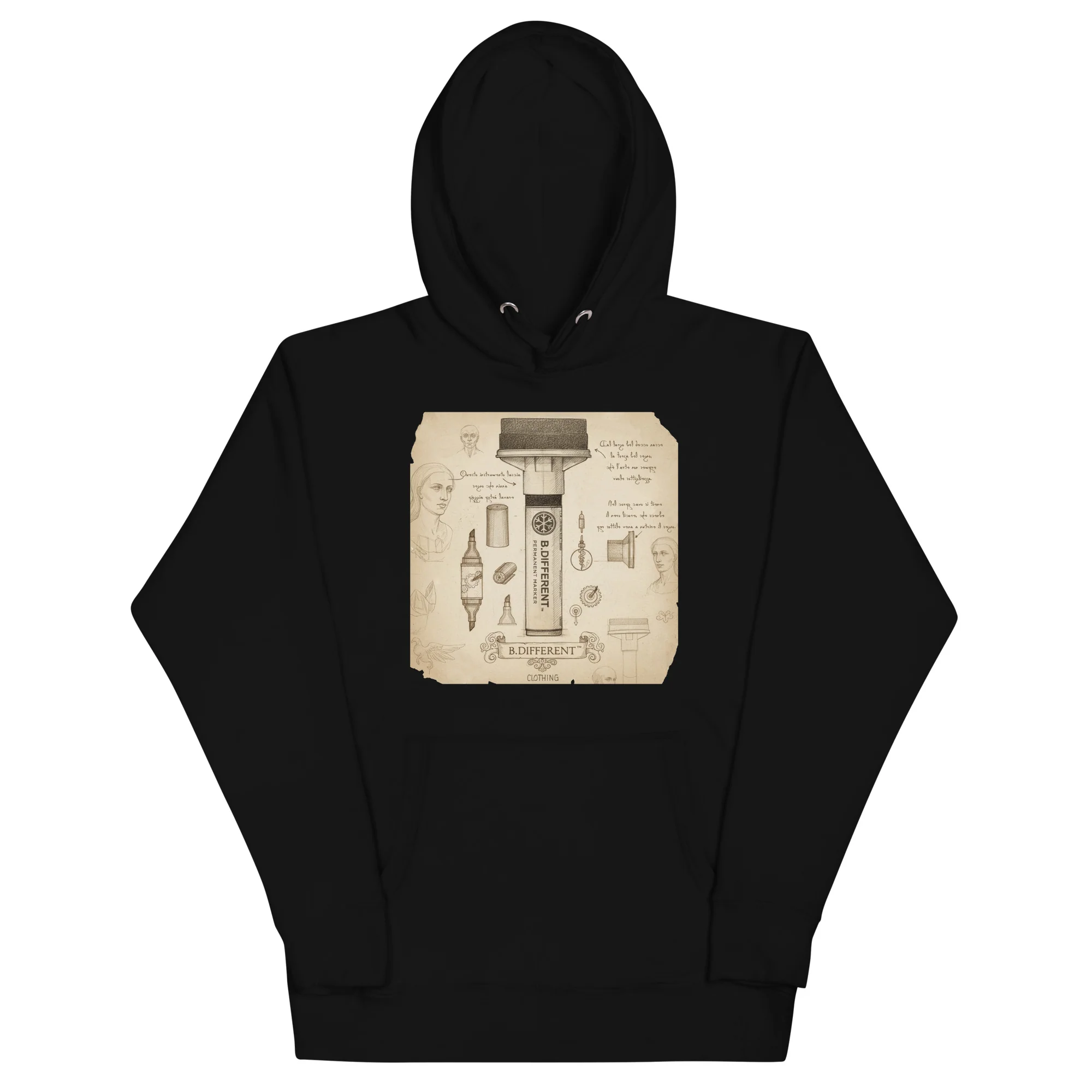 Marker Sketch Graffiti Hoodie - Image 7