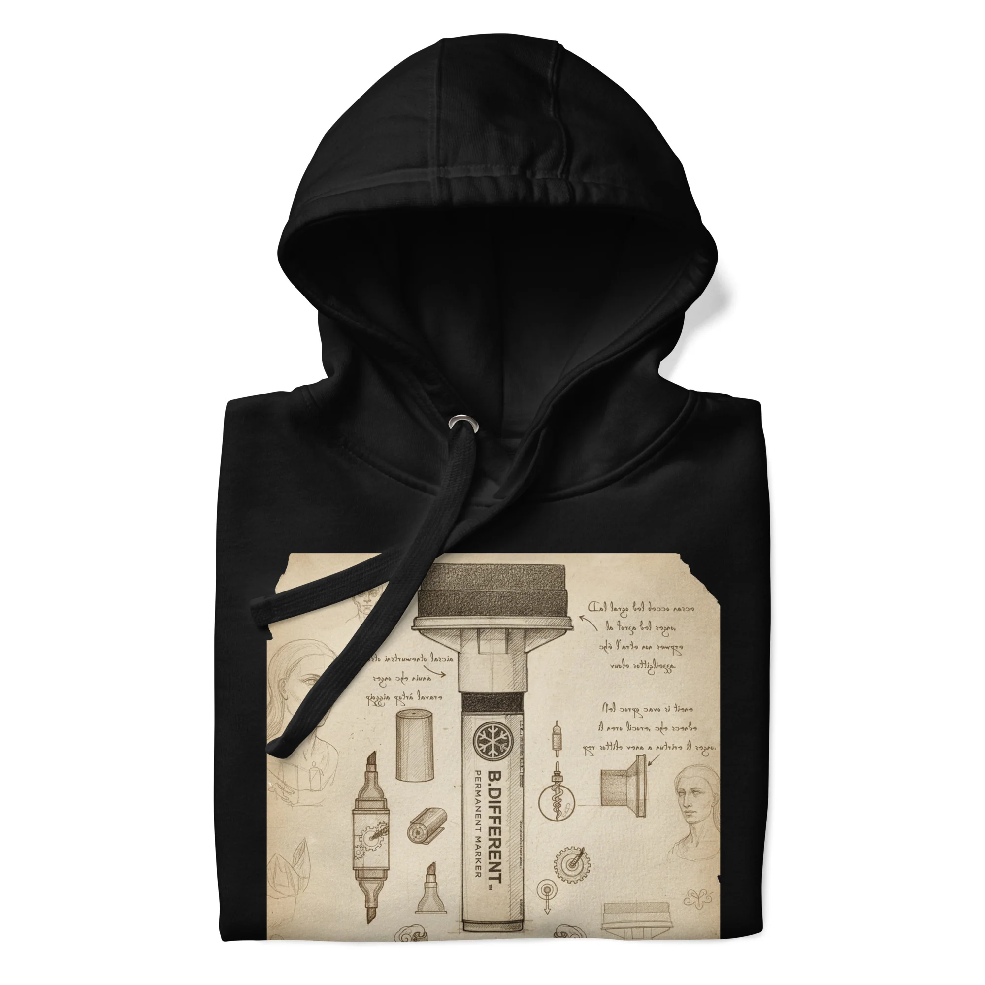 Marker Sketch Graffiti Hoodie - Image 9