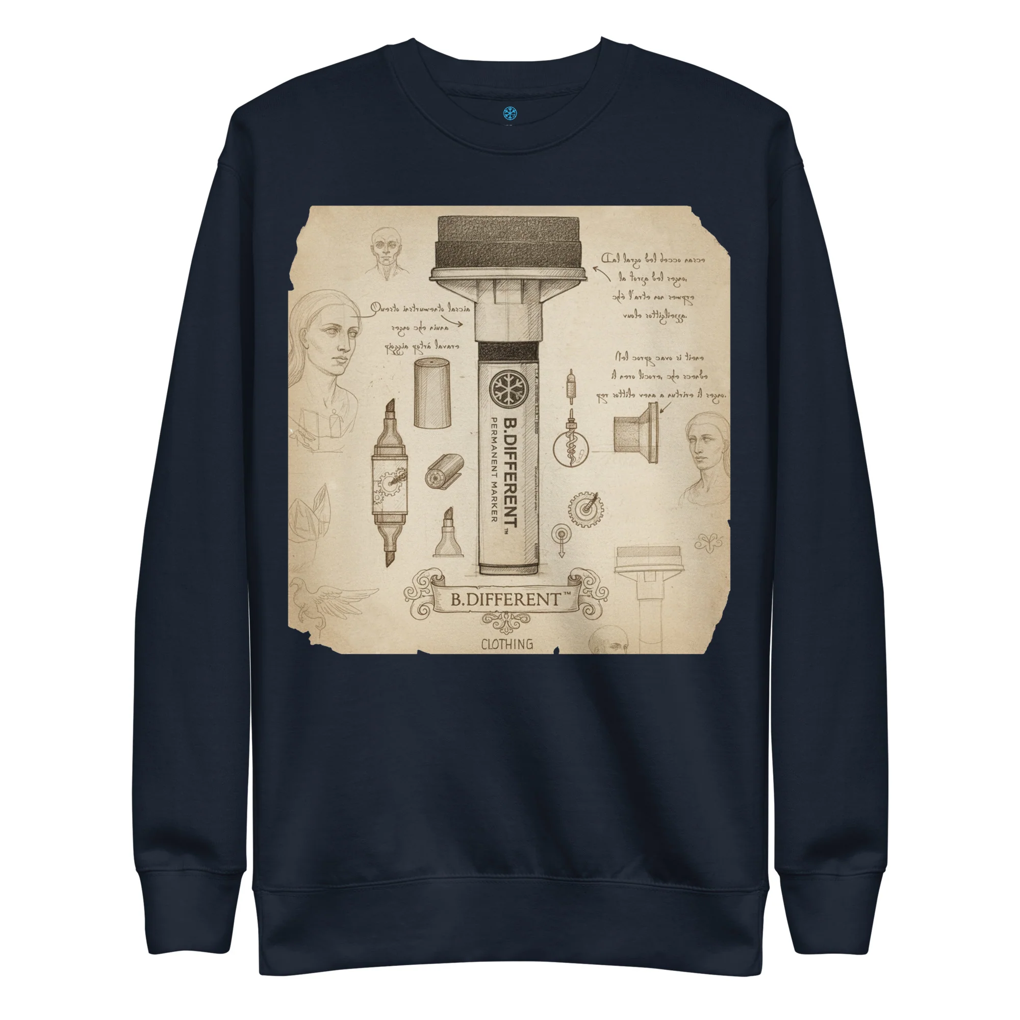 Marker Sketch Graffiti Sweatshirt - Image 7