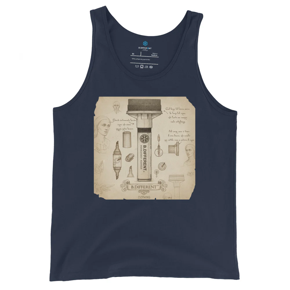 Marker Sketch Graffiti Tank Top - Image 3