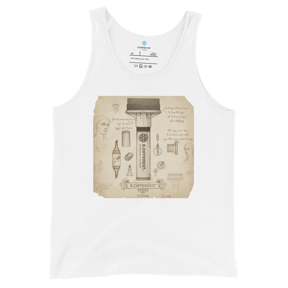 Marker Sketch Graffiti Tank Top - Image 5