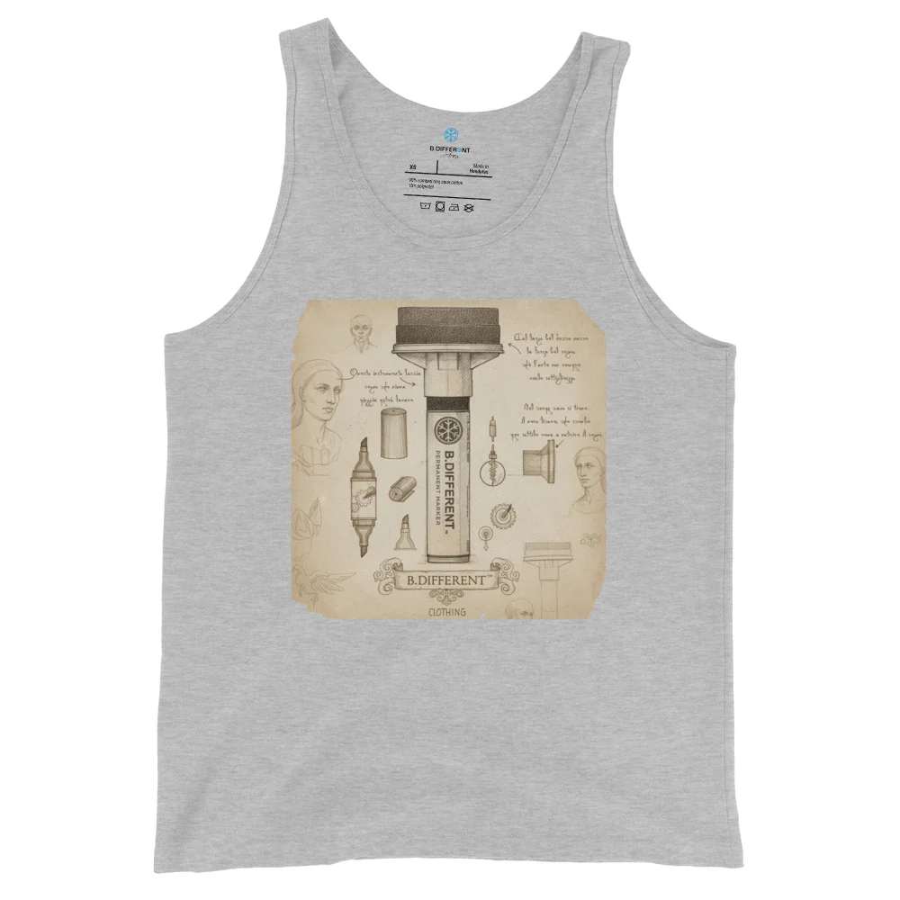 Marker Sketch Graffiti Tank Top - Image 7