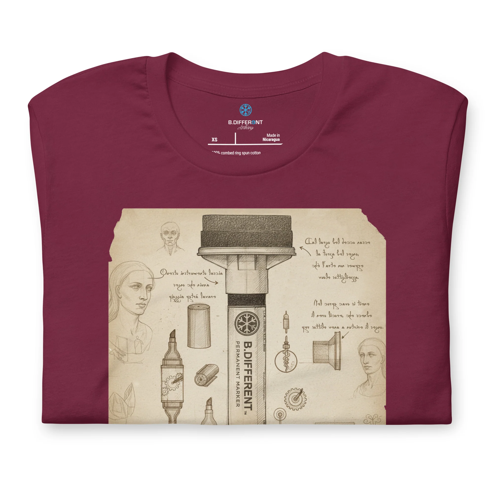 Marker Sketch Graffiti Tee - Image 3