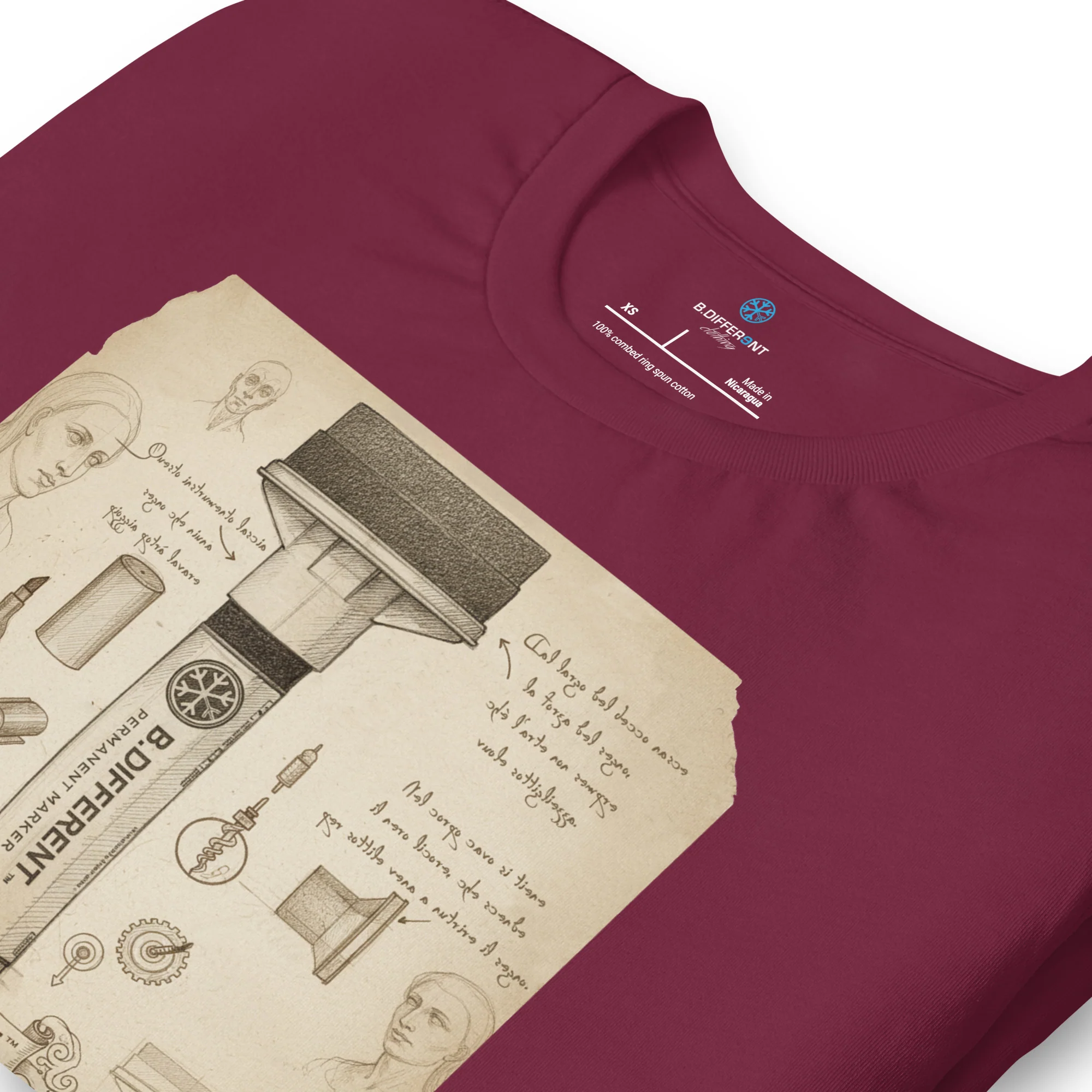 Marker Sketch Graffiti Tee - Image 6