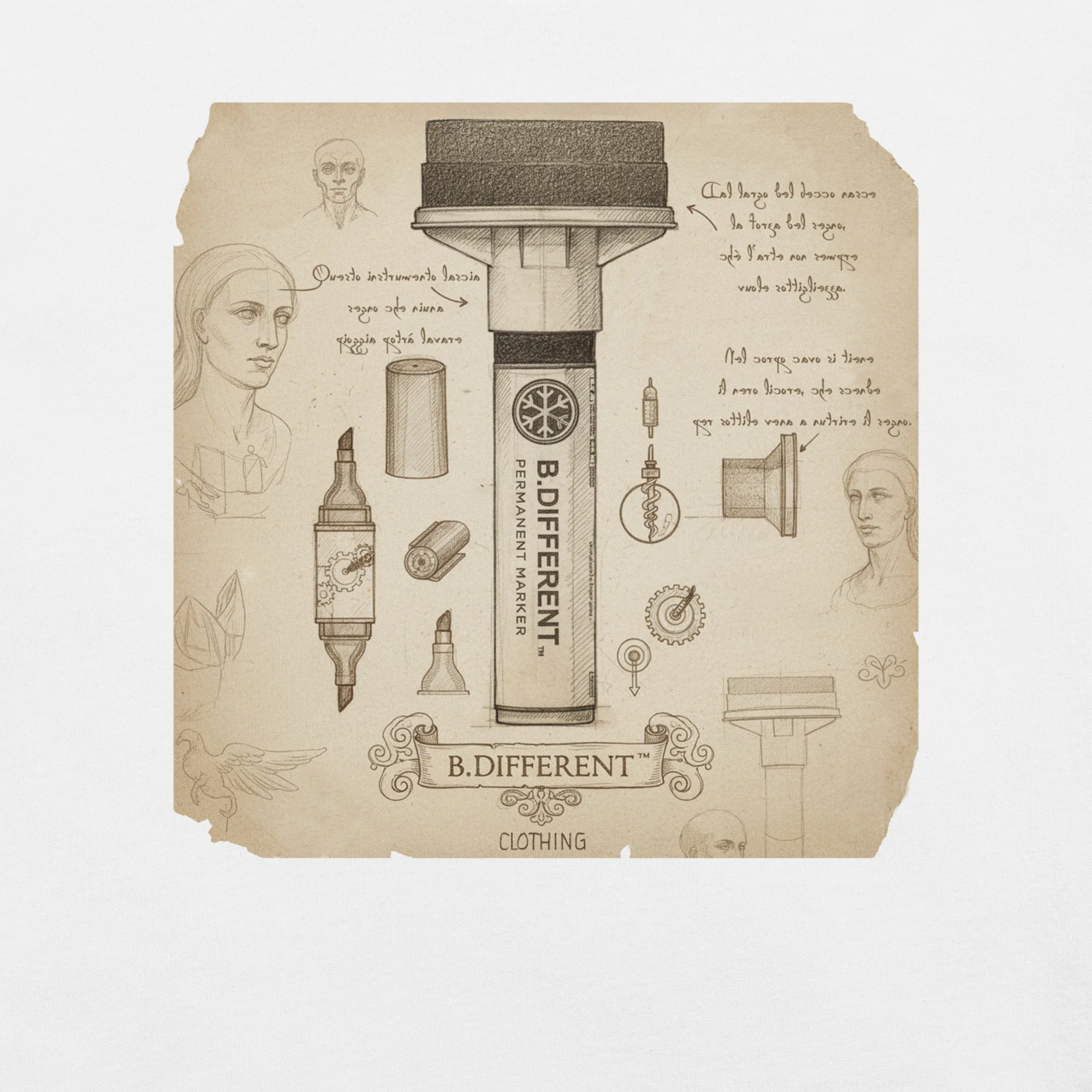 Marker Sketch Graffiti Tee - Image 8