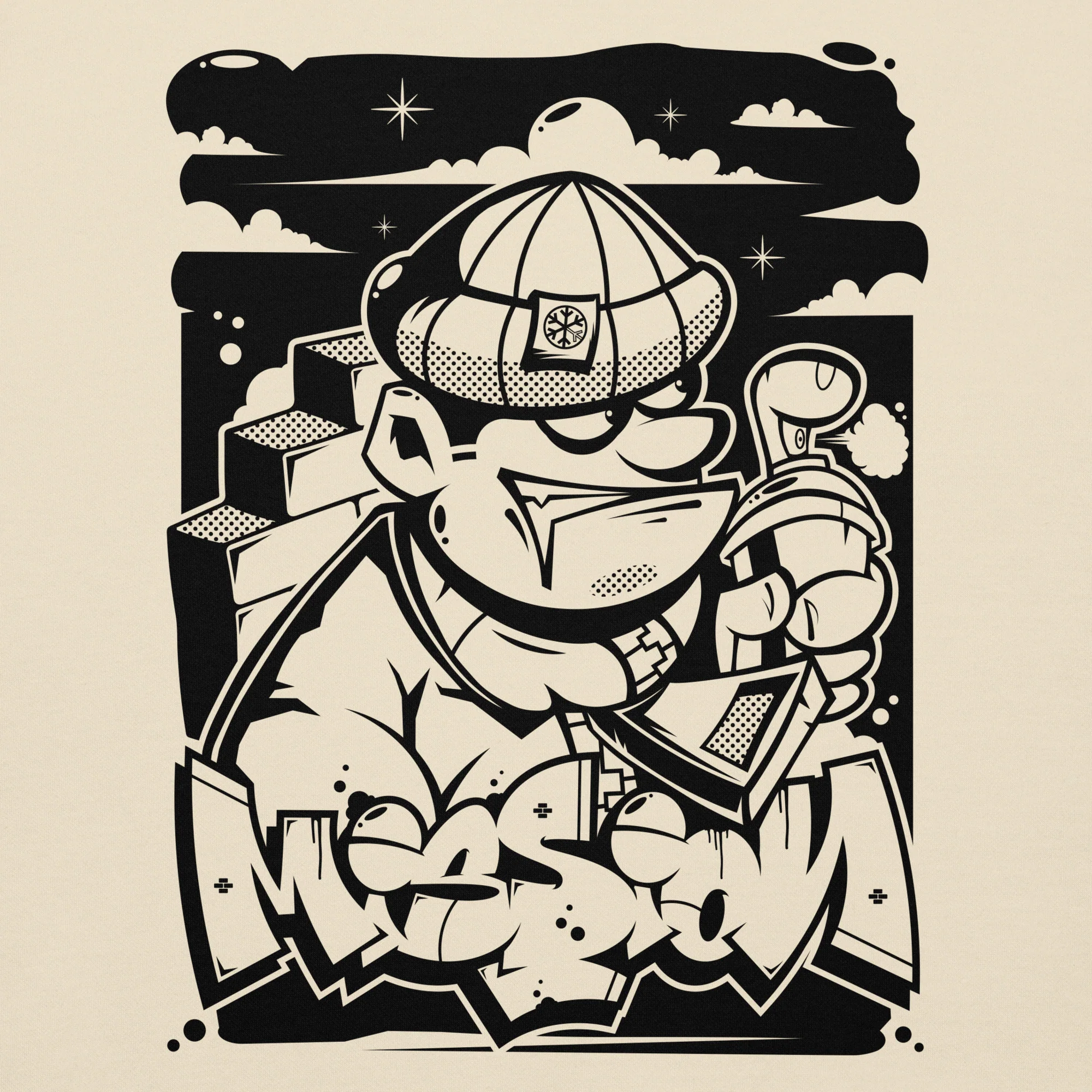 Mission Graffiti Character Hoodie - Image 45