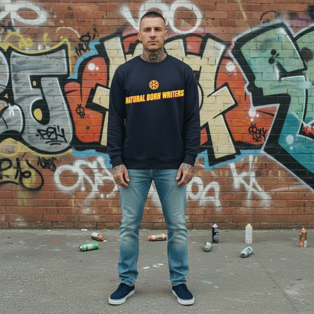 Natural Born Writers Graffiti Sweatshirt - Image 2