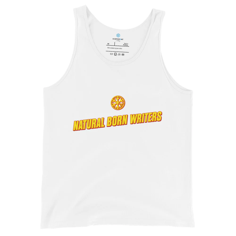 Natural Born Writers Graffiti Tank Top - Image 7
