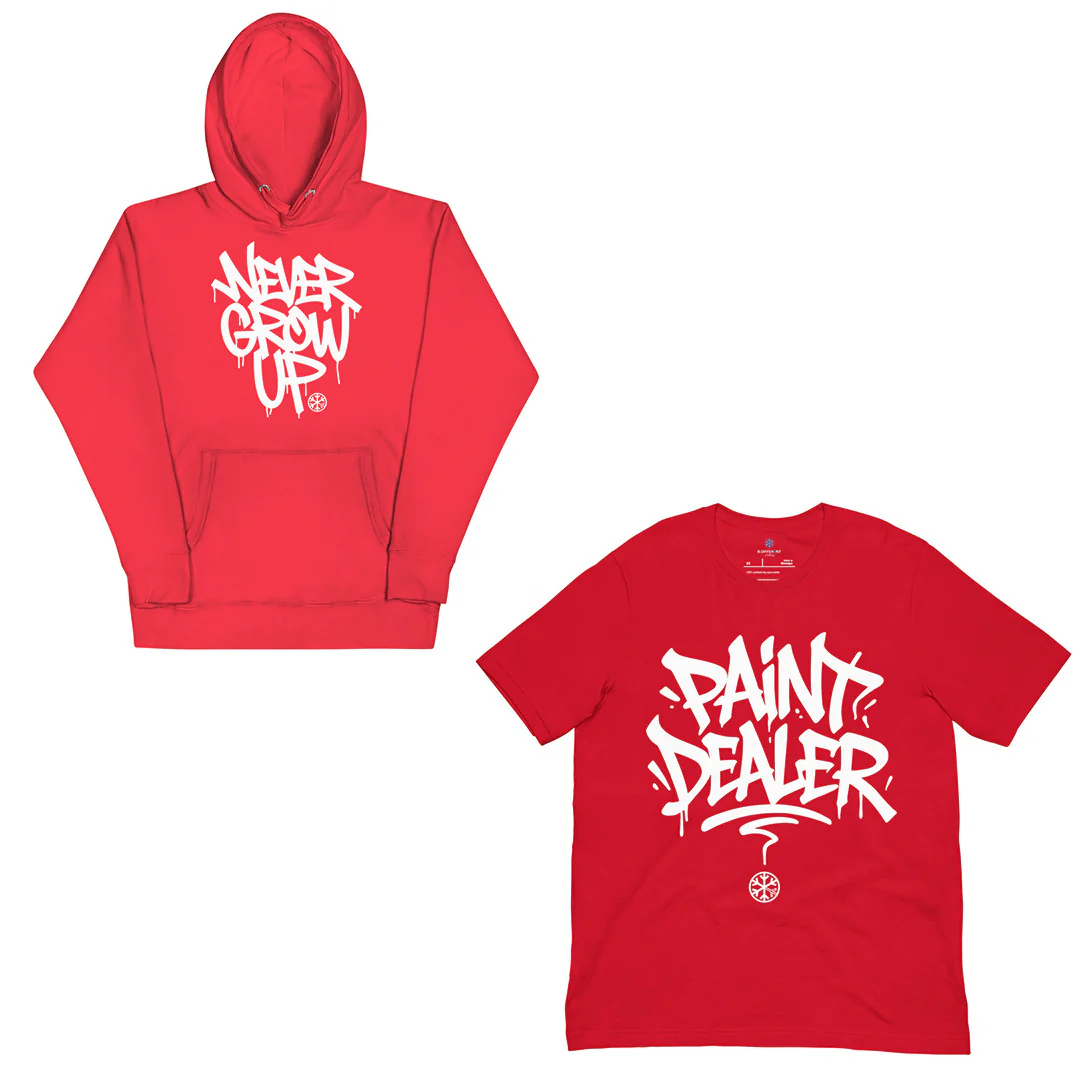 Never Grow Up Graffiti Bundle (Hoodie + Tee) - Image 2
