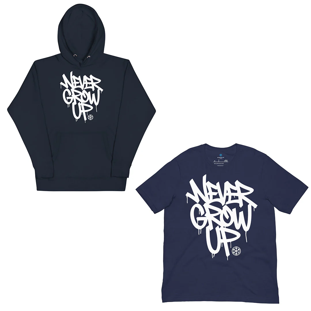 Never Grow Up Graffiti Bundle (Hoodie + Tee) - Image 3