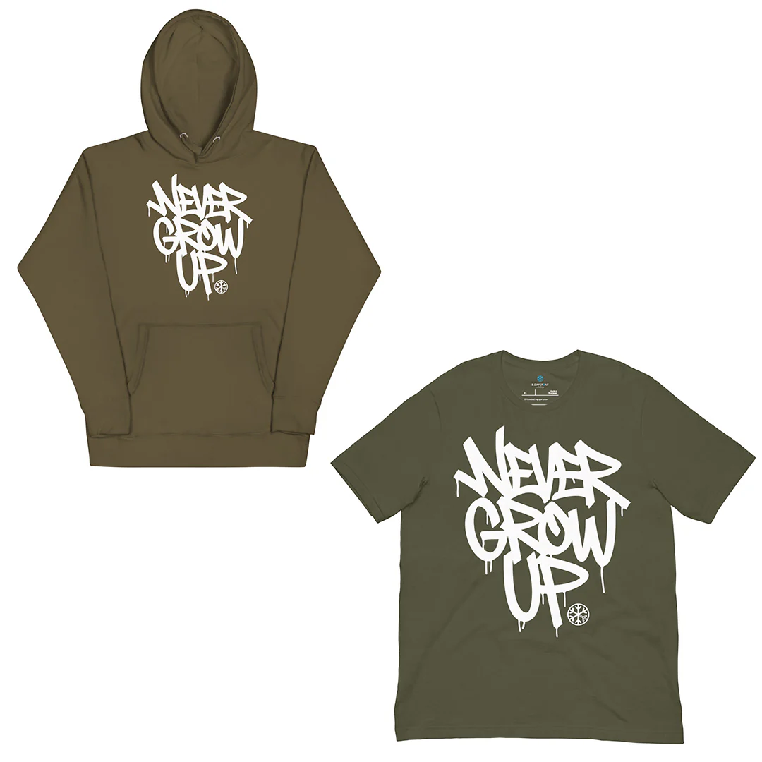 Never Grow Up Graffiti Bundle (Hoodie + Tee) - Image 4
