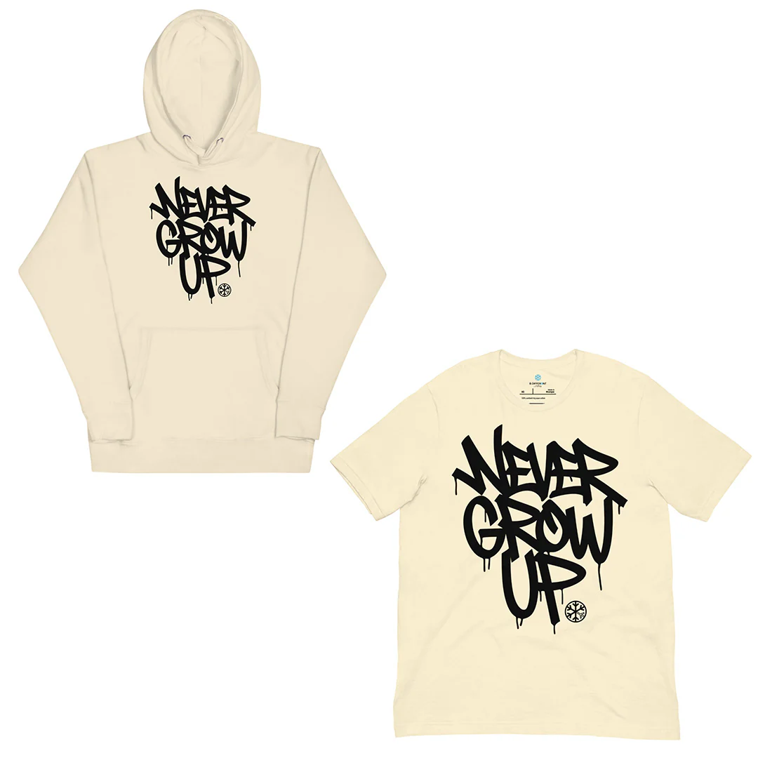 Never Grow Up Graffiti Bundle (Hoodie + Tee) - Image 5