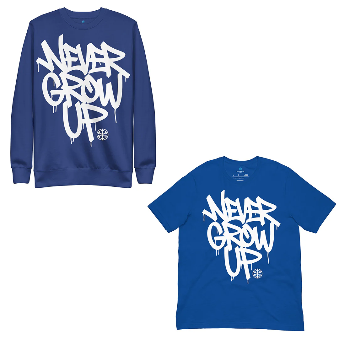 Never Grow Up Graffiti Bundle (Sweatshirt + Tee) - Image 4