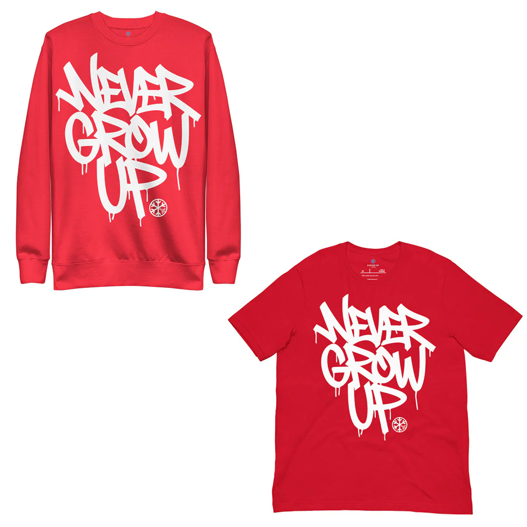 Never Grow Up Graffiti Bundle (Sweatshirt + Tee) - Image 5