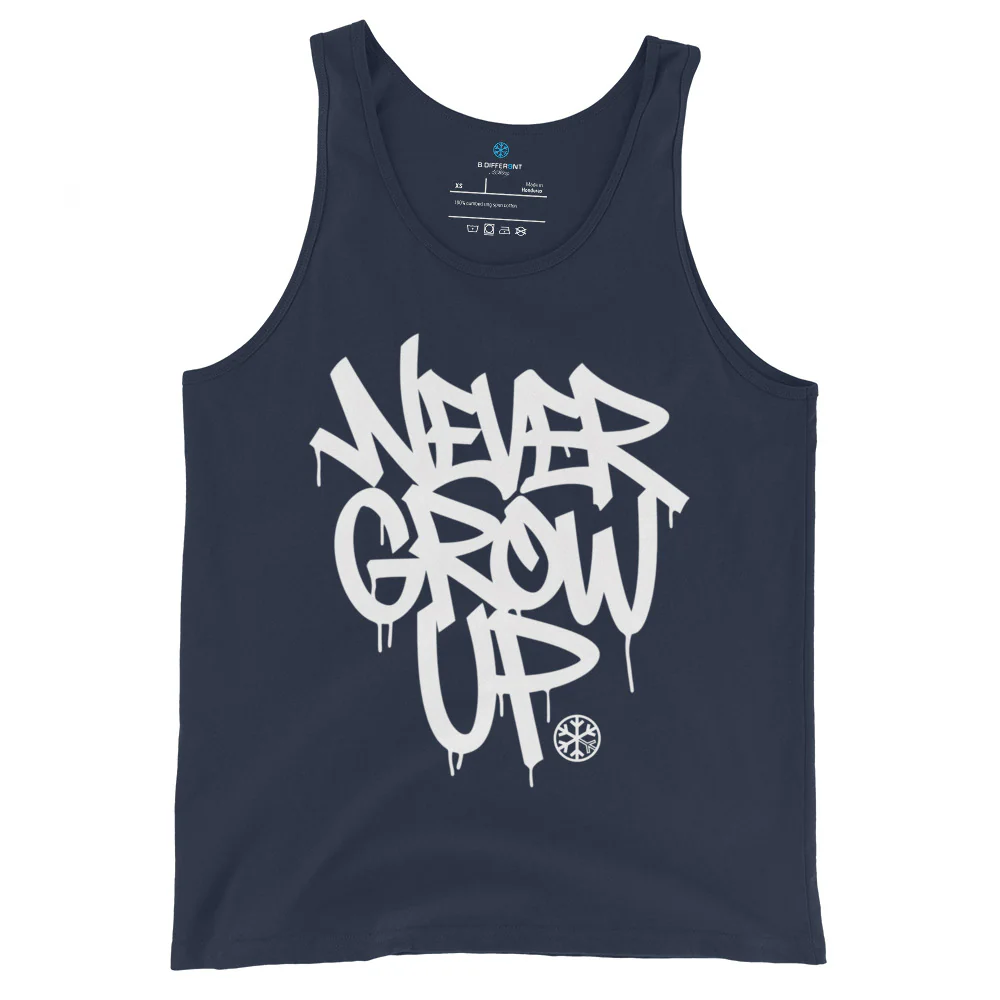 Never Grow Up Graffiti Tank Top - Image 5
