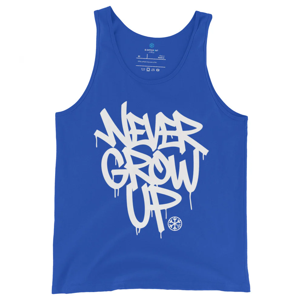 Never Grow Up Graffiti Tank Top - Image 7