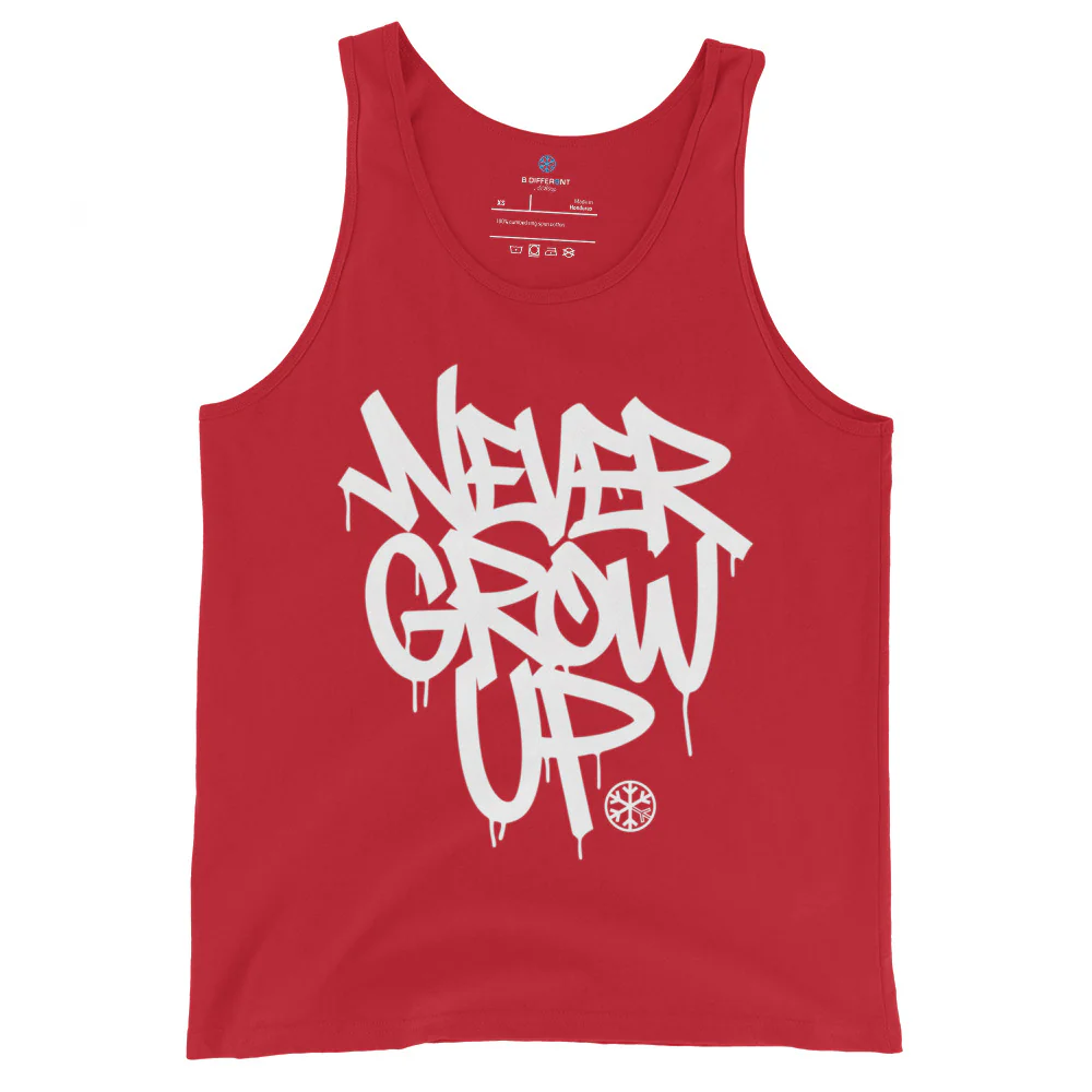 Never Grow Up Graffiti Tank Top - Image 9