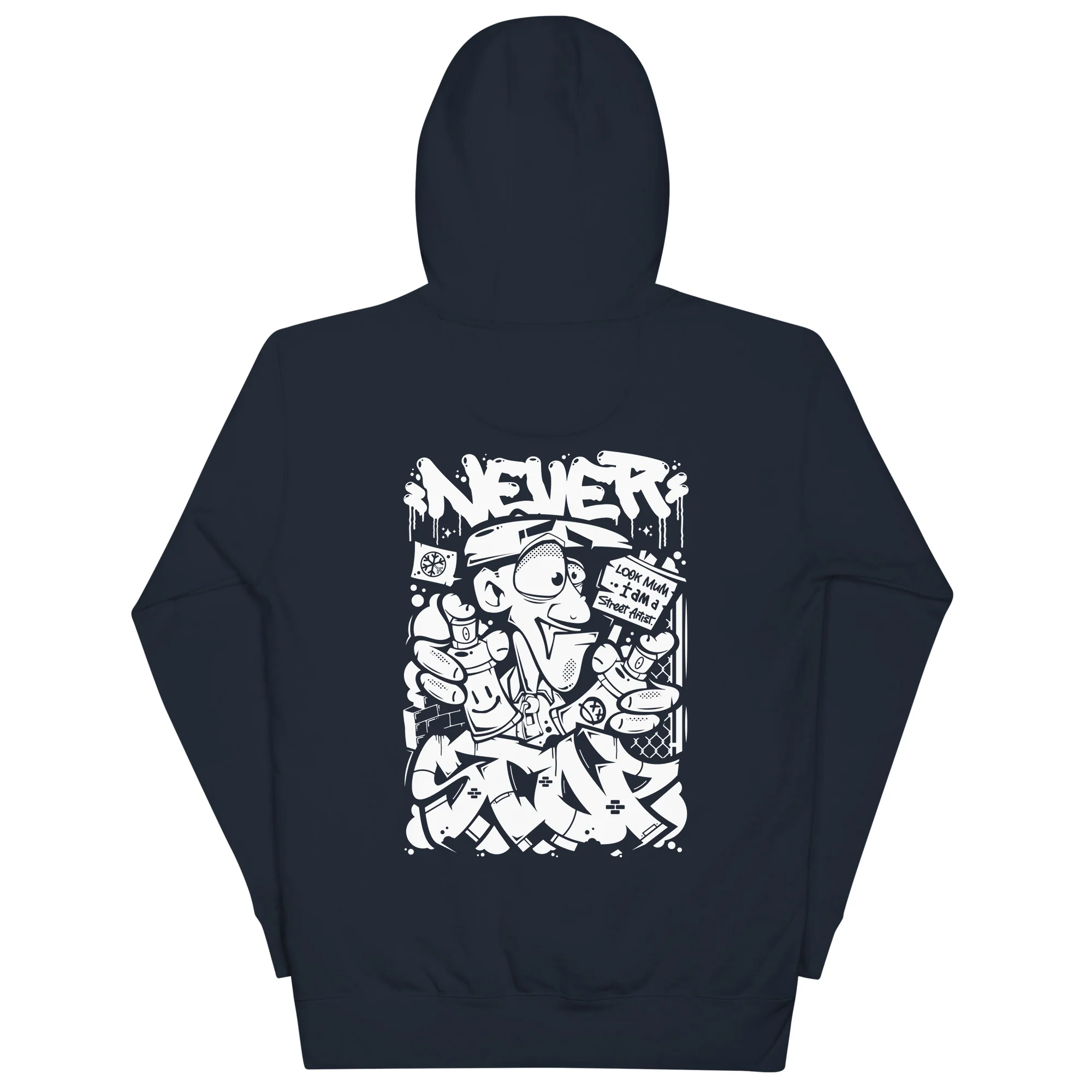Never Stop Graffiti Character Hoodie - Image 15