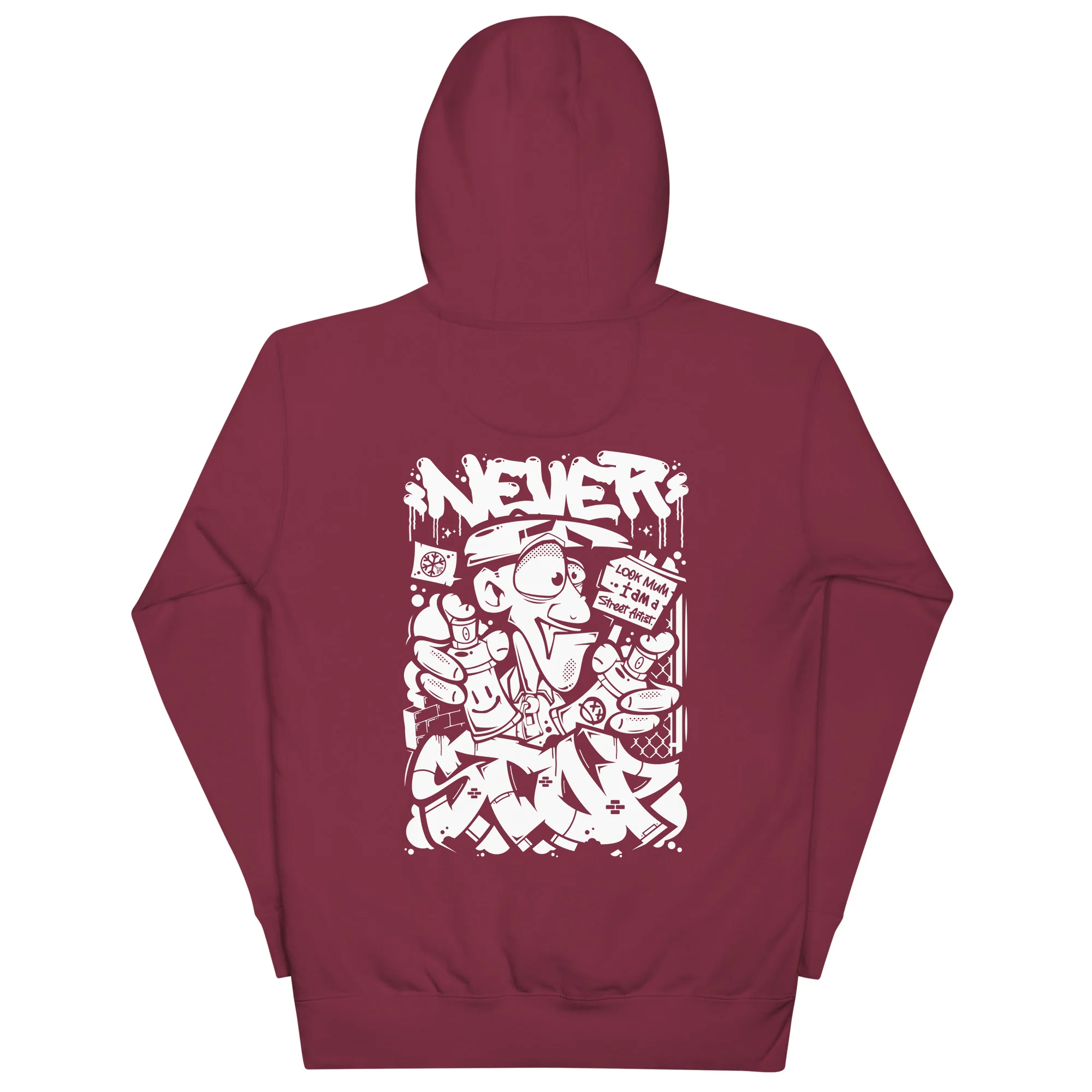 Never Stop Graffiti Character Hoodie - Image 22