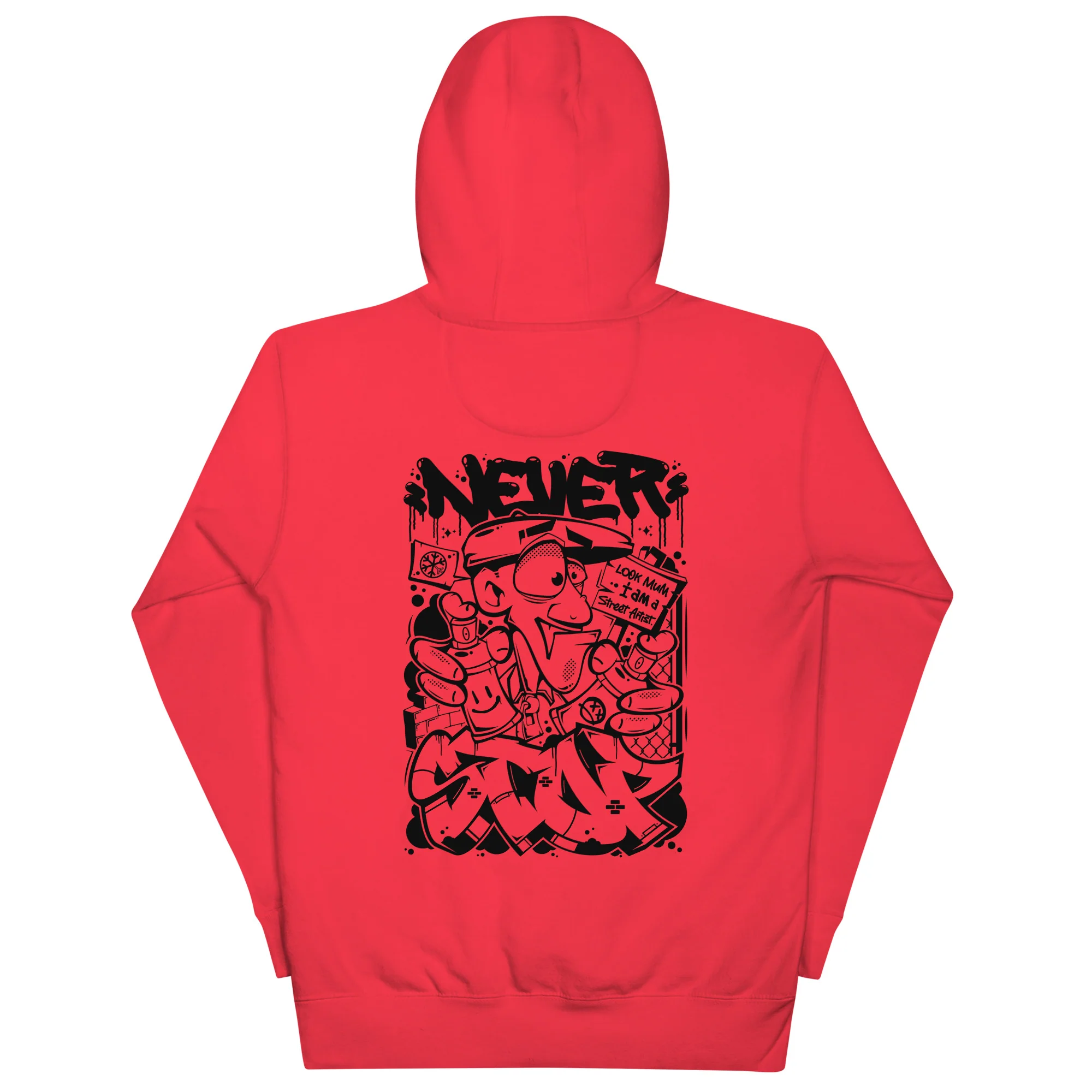 Never Stop Graffiti Character Hoodie - Image 36