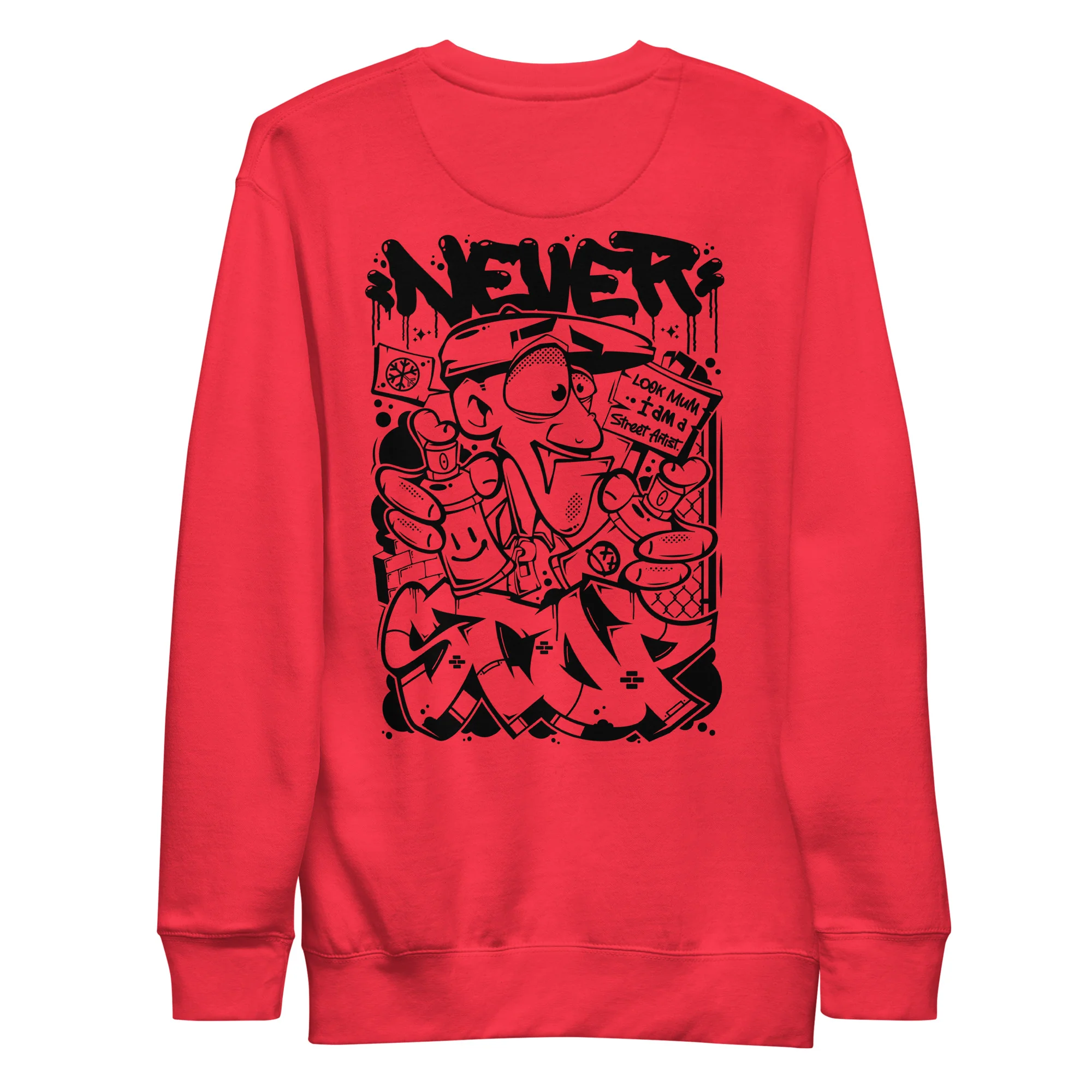 Never Stop Graffiti Character Sweatshirt - Image 15