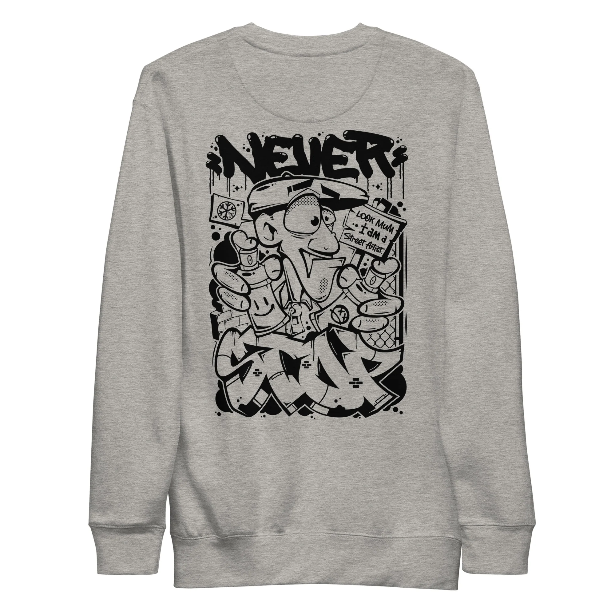 Never Stop Graffiti Character Sweatshirt - Image 22
