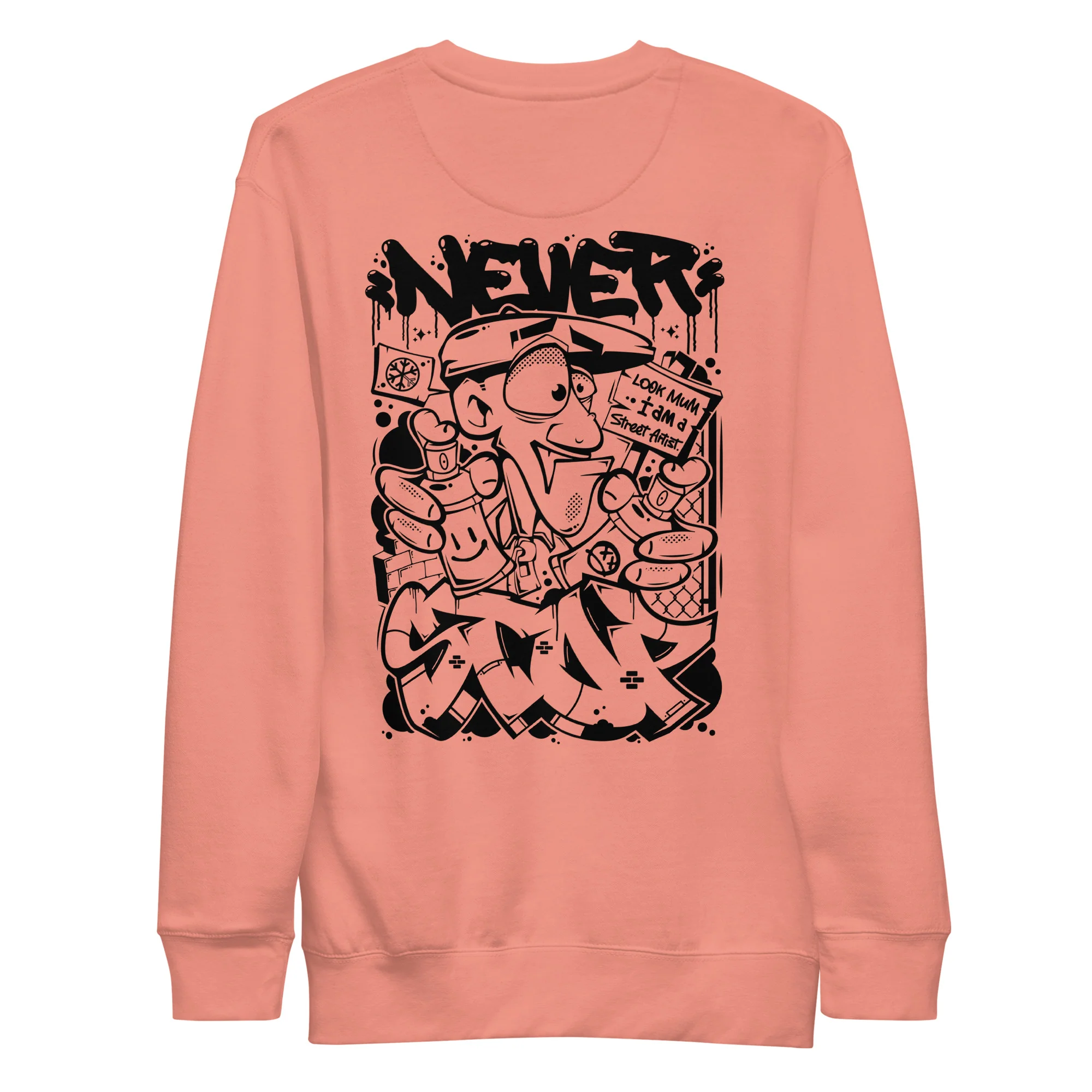 Never Stop Graffiti Character Sweatshirt - Image 8