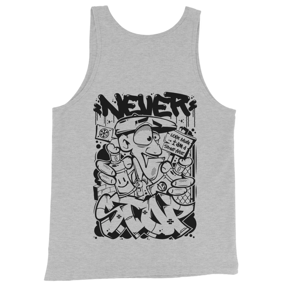 Never Stop Graffiti Character Tank Top - Image 10