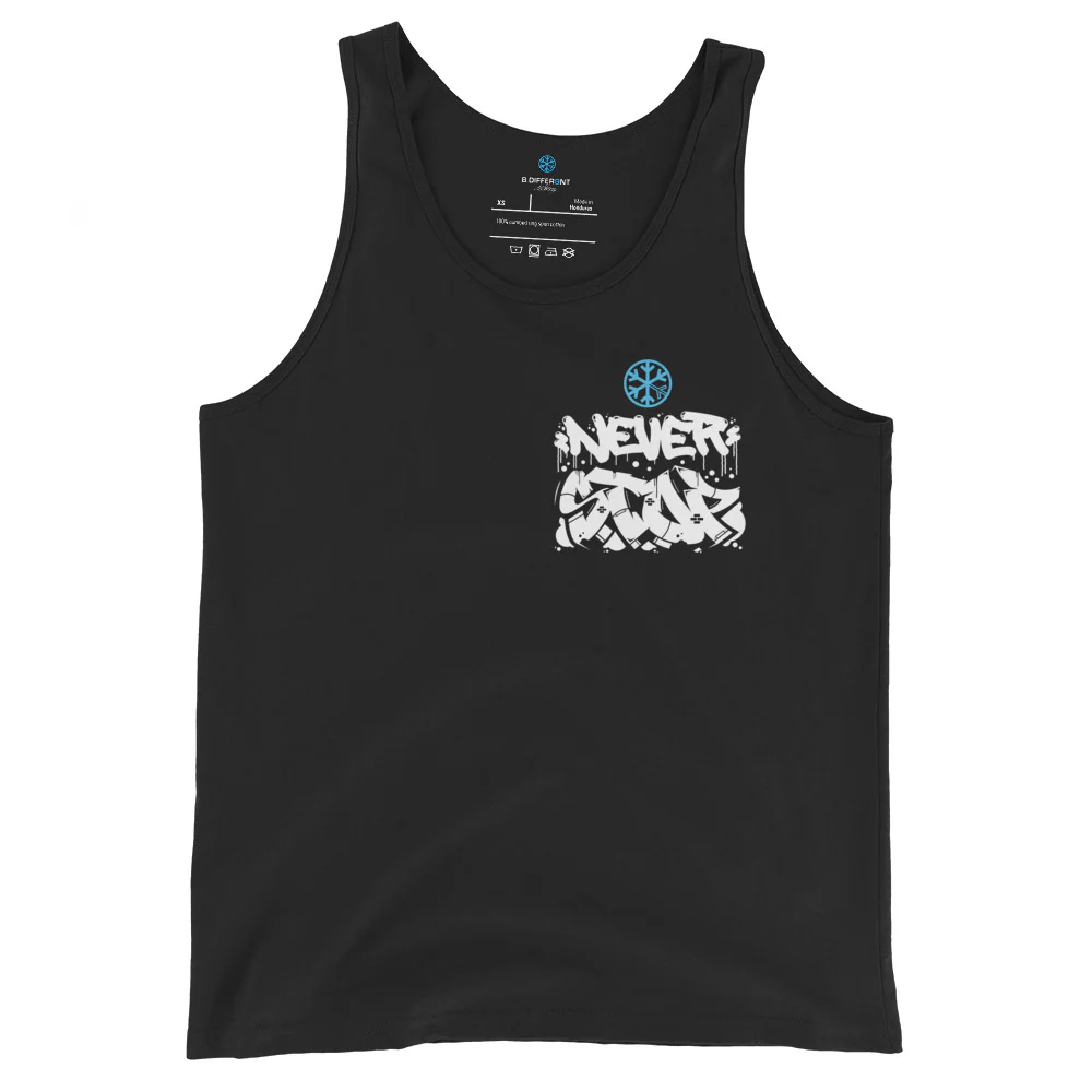 Never Stop Graffiti Character Tank Top - Image 4