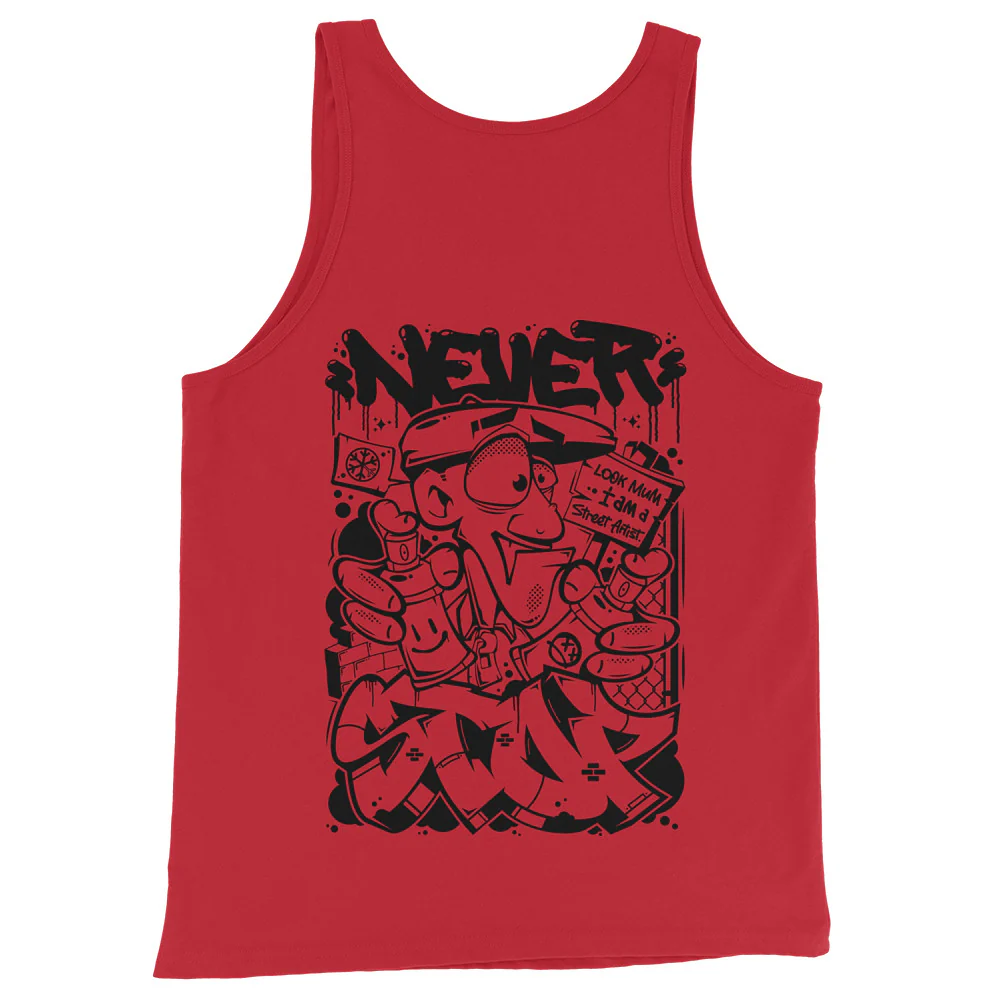 Never Stop Graffiti Character Tank Top - Image 7