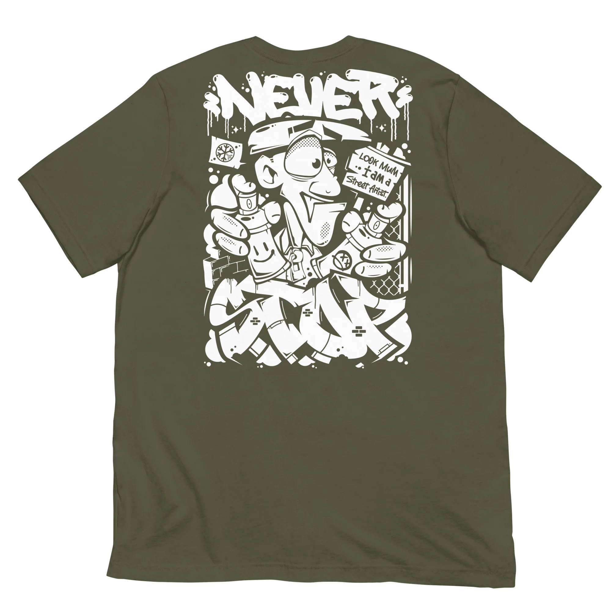 Never Stop Graffiti Character Tee - Image 23