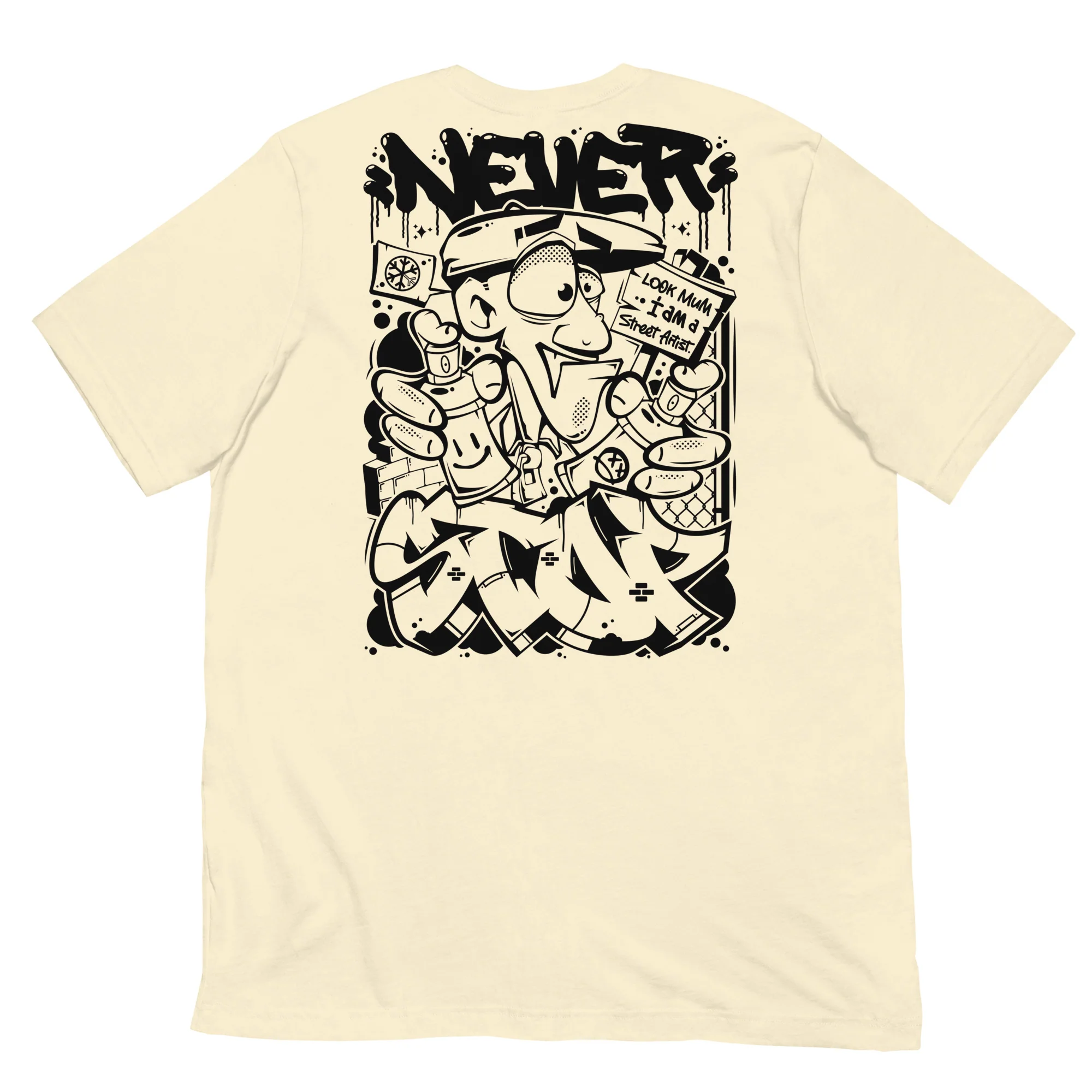 Never Stop Graffiti Character Tee - Image 51