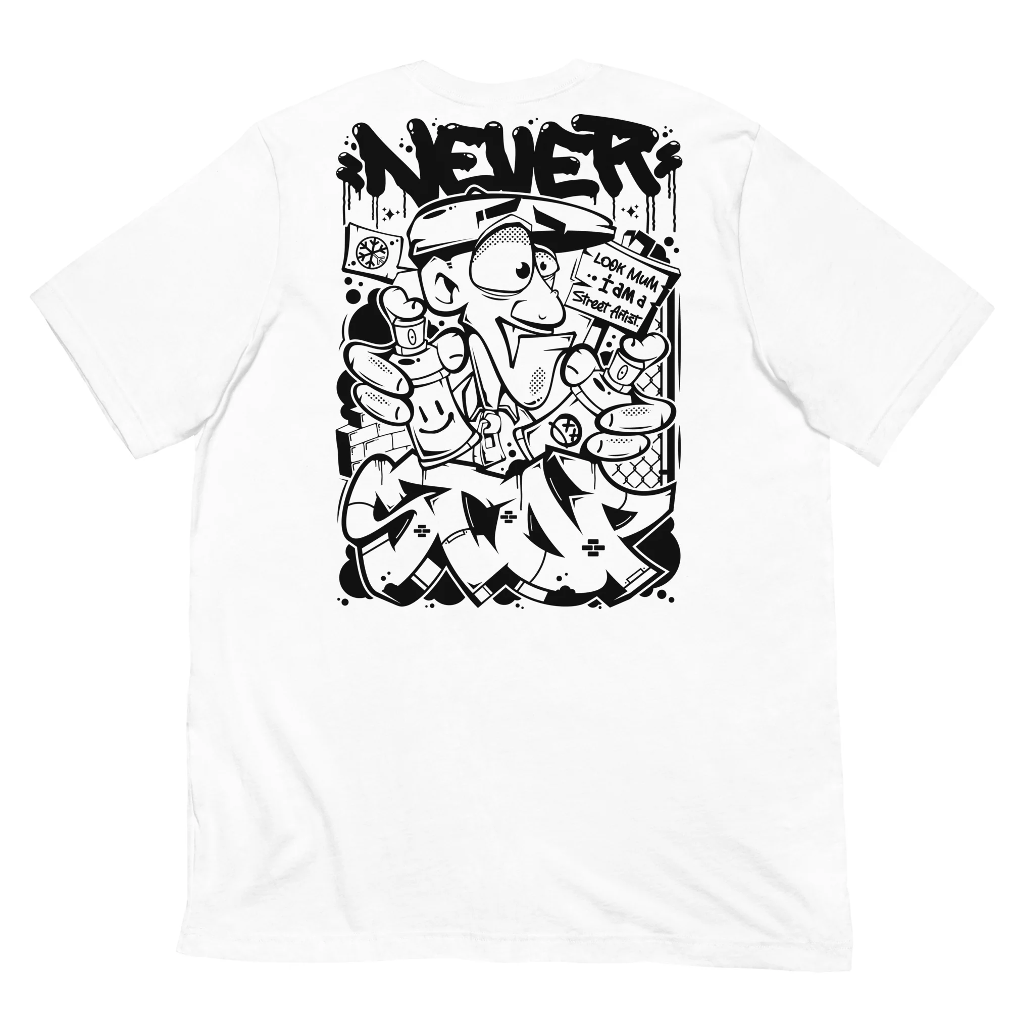 Never Stop Graffiti Character Tee - Image 58