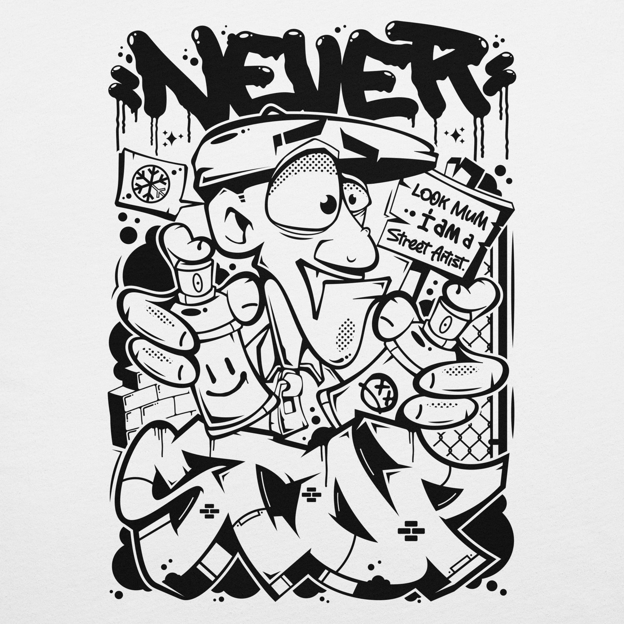 Never Stop Graffiti Character Tee - Image 59