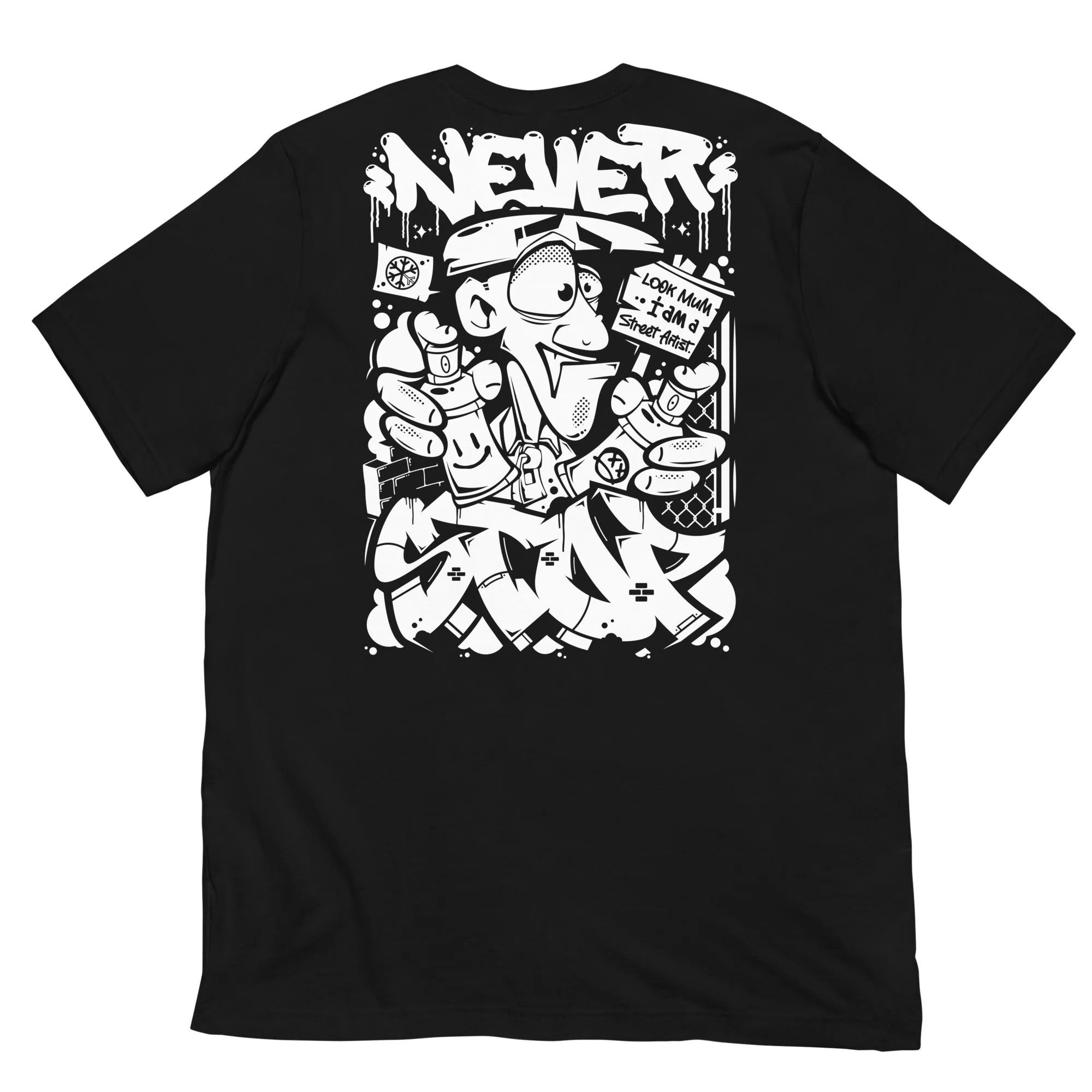 Never Stop Graffiti Character Tee - Image 9