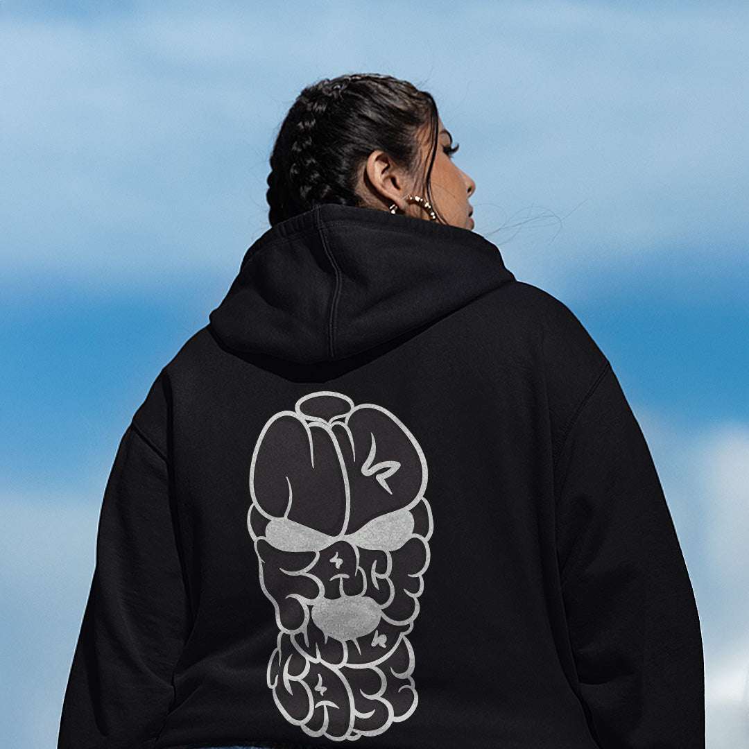 No Face No Case Graffiti Throwie Hoodie - Image 3