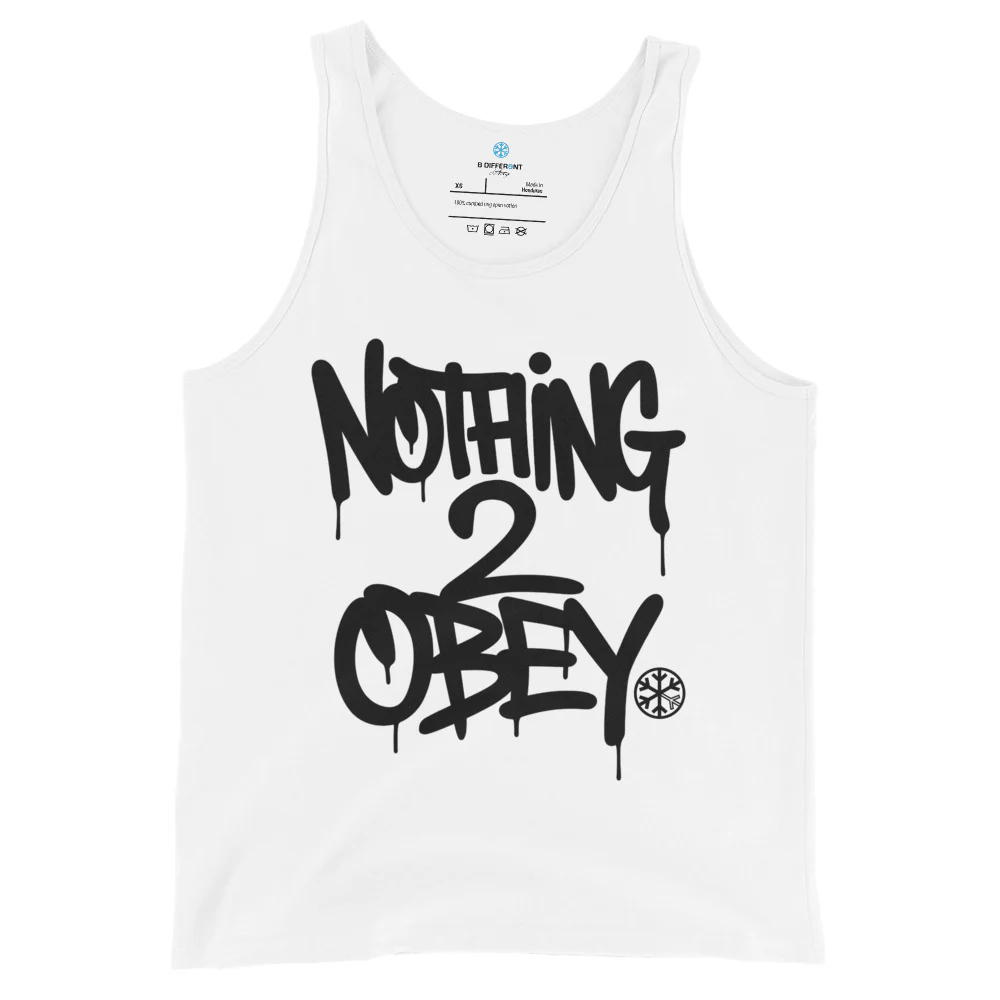 Nothing 2 Obey Graffiti Tank Top - Image 5