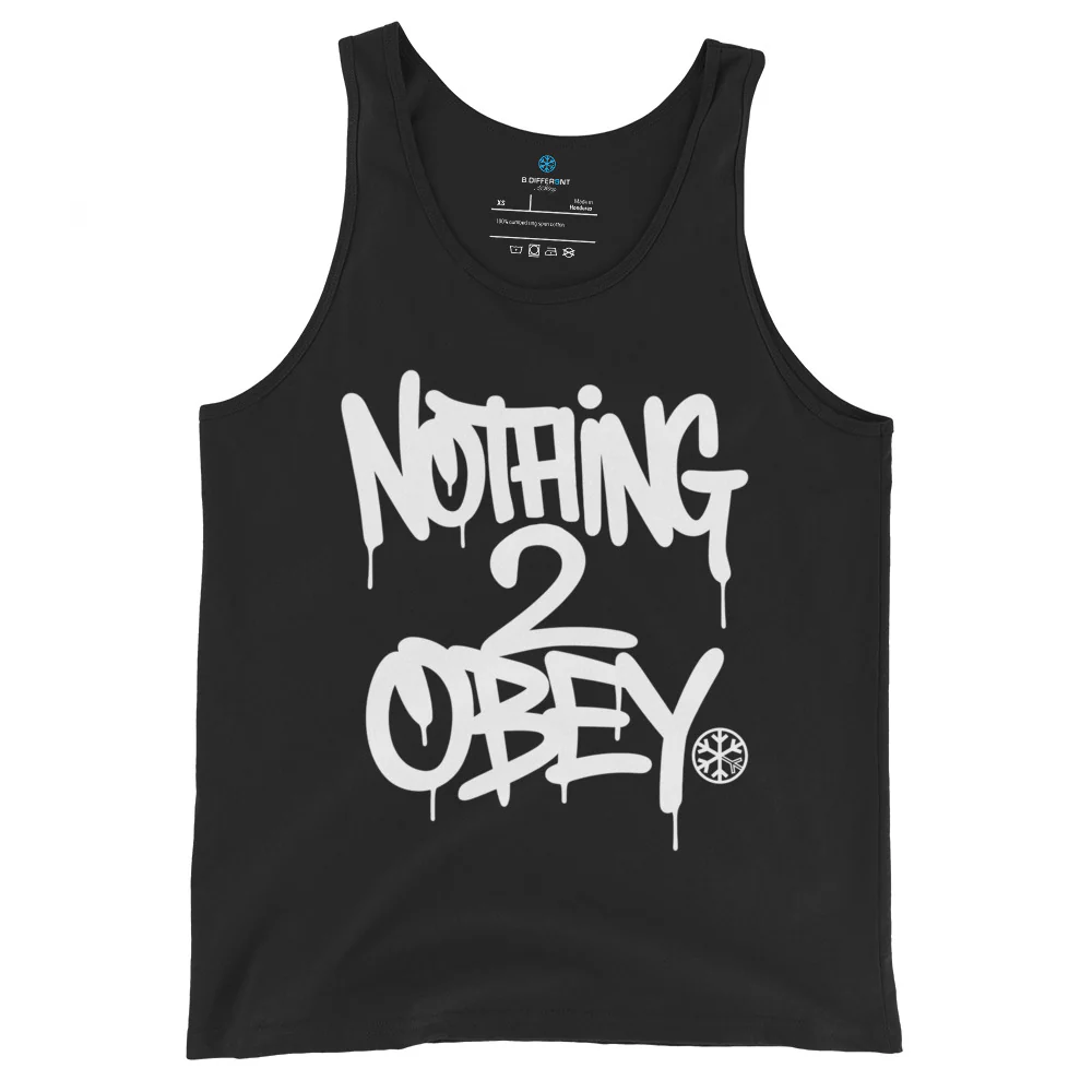 Nothing 2 Obey Graffiti Tank Top - Image 7